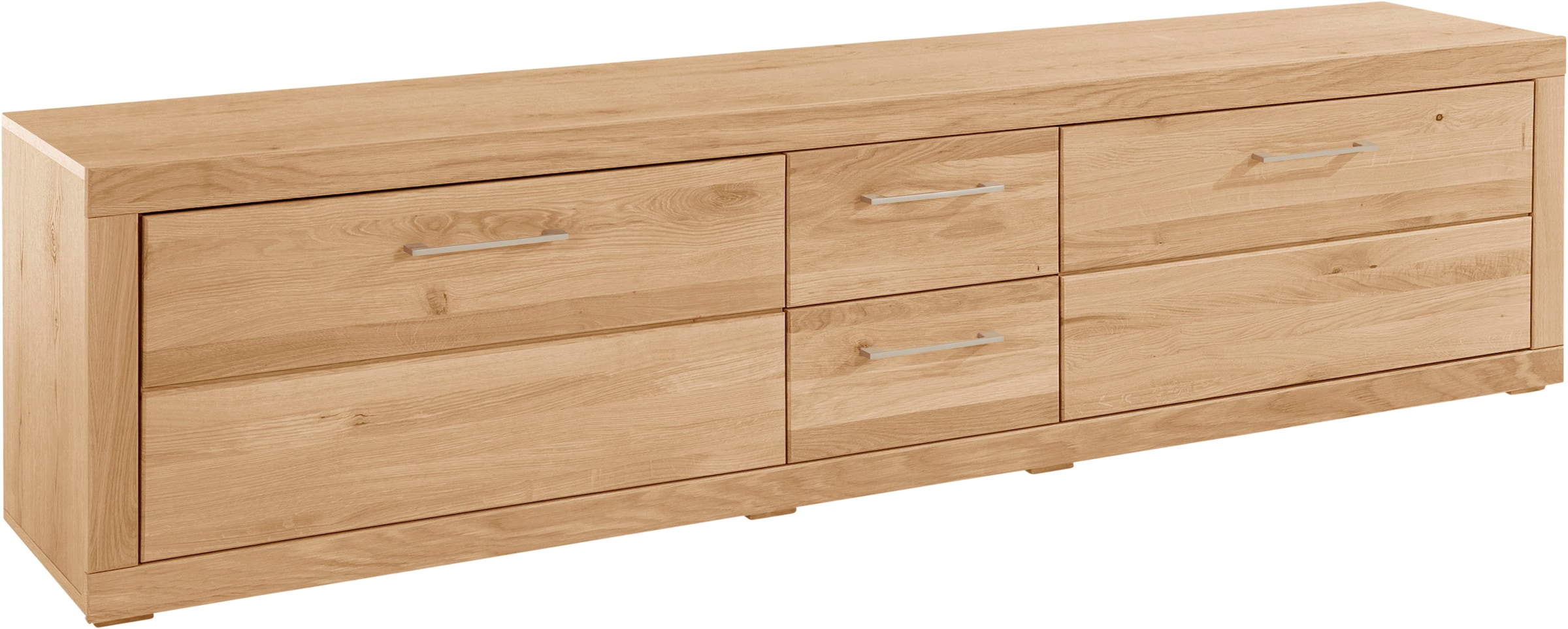 VOGL Möbelfabrik Lowboard »1237«, Massivholzfront, Breite ca. 211 cm, mit Softclose Funktion