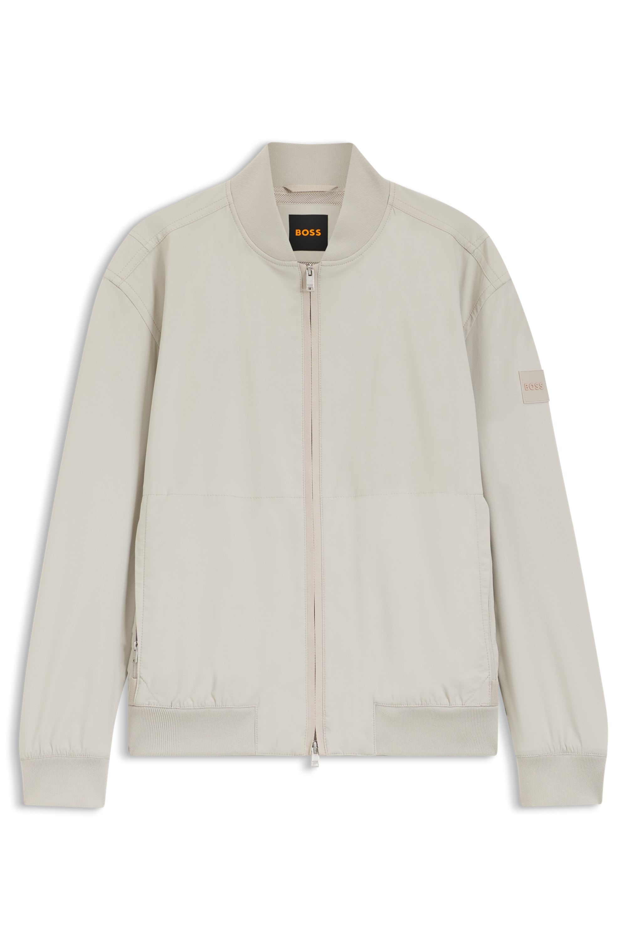 BOSS ORANGE Blouson »Osruf« Rippbündchen, Regular Fit, 2-wege-Reißverschluss