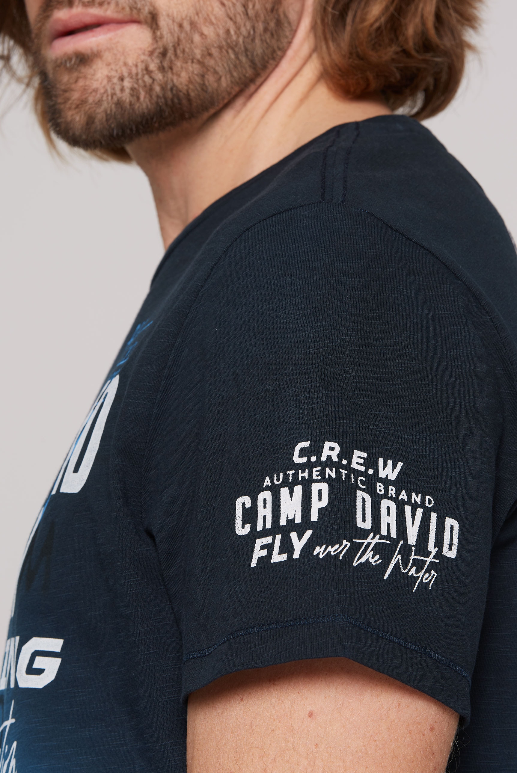 CAMP DAVID T-Shirt, mit Logo Artwork