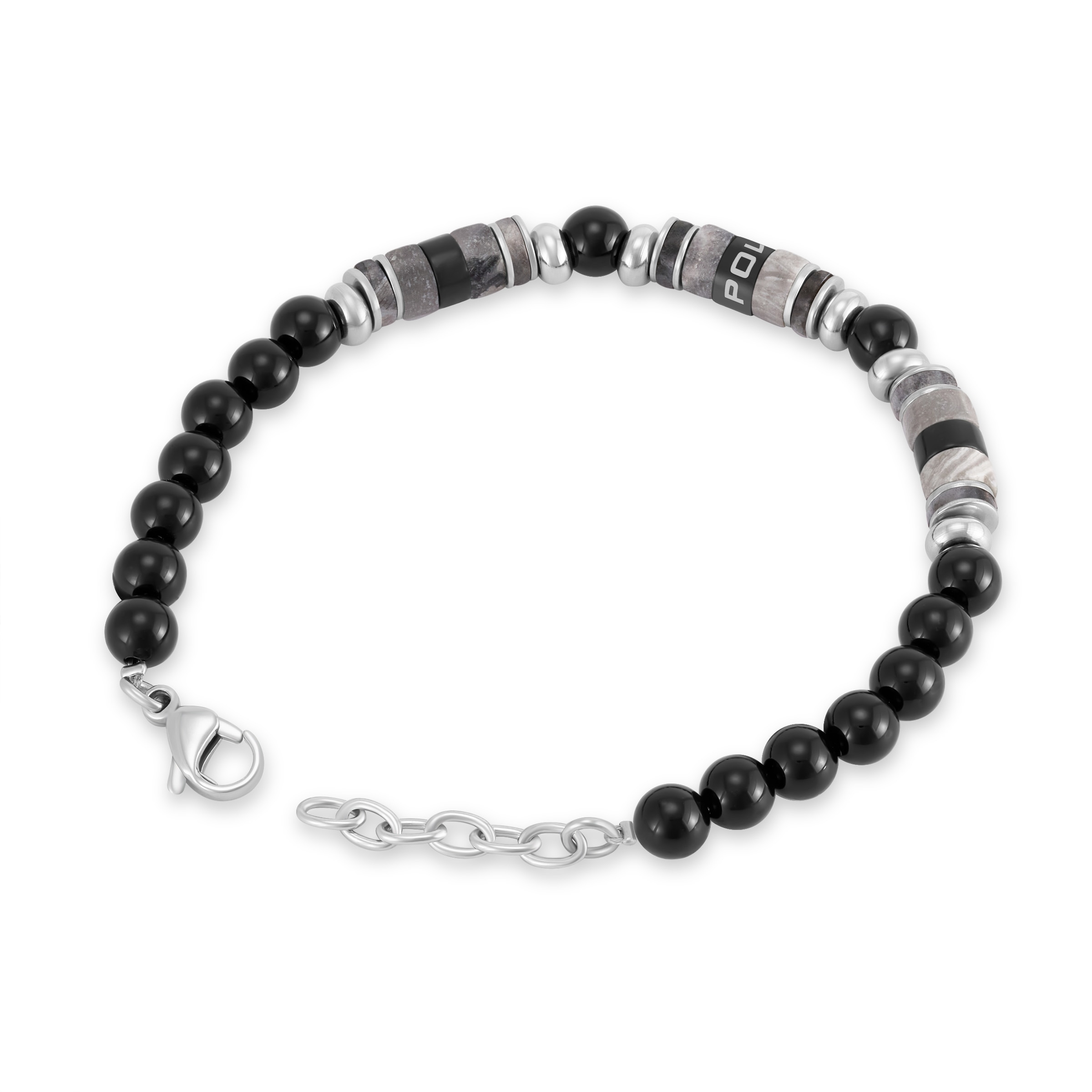 Police Armband »Cylindra« mit Achat, Labradorit