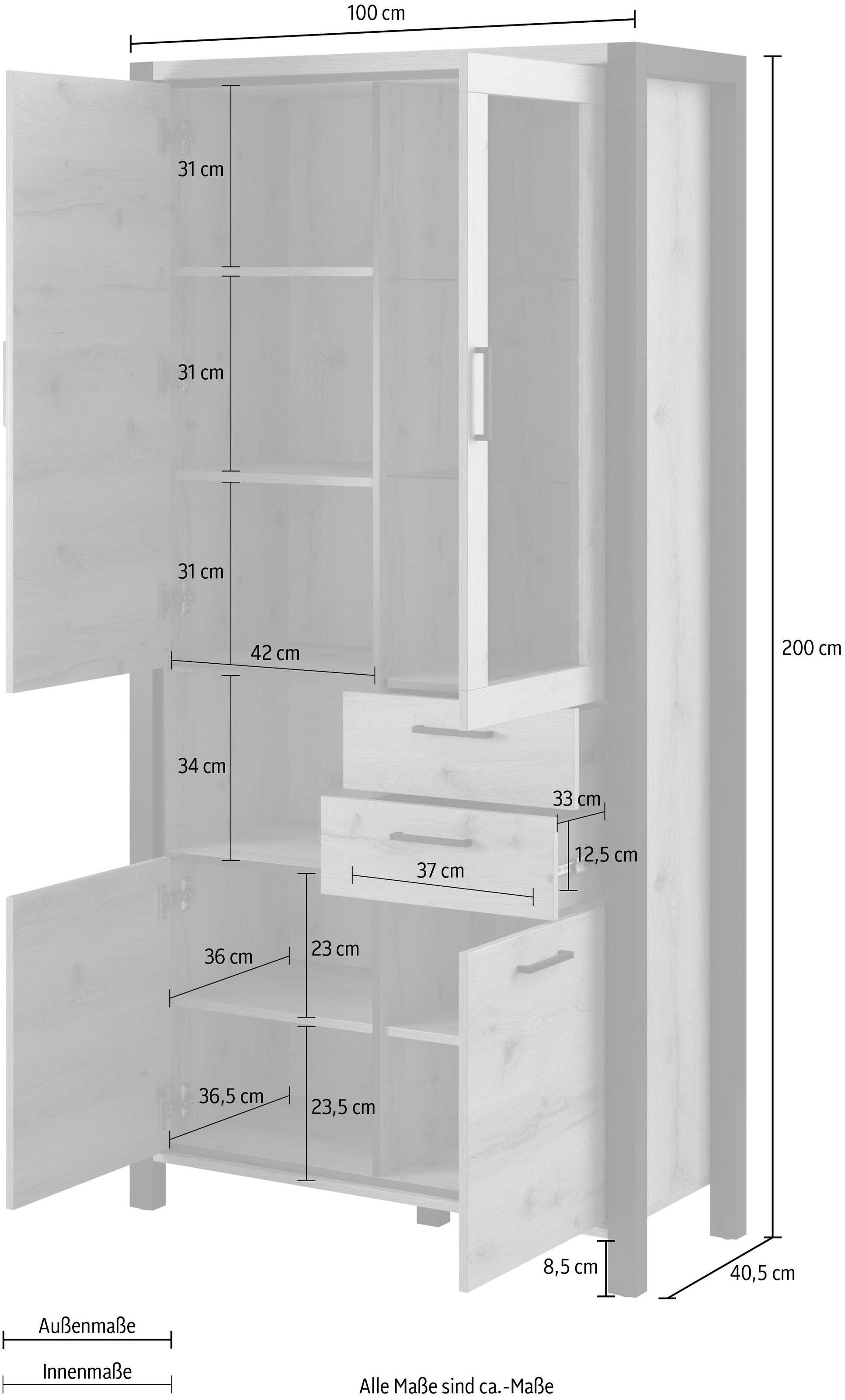 Home affaire Vitrine »Aktiv«