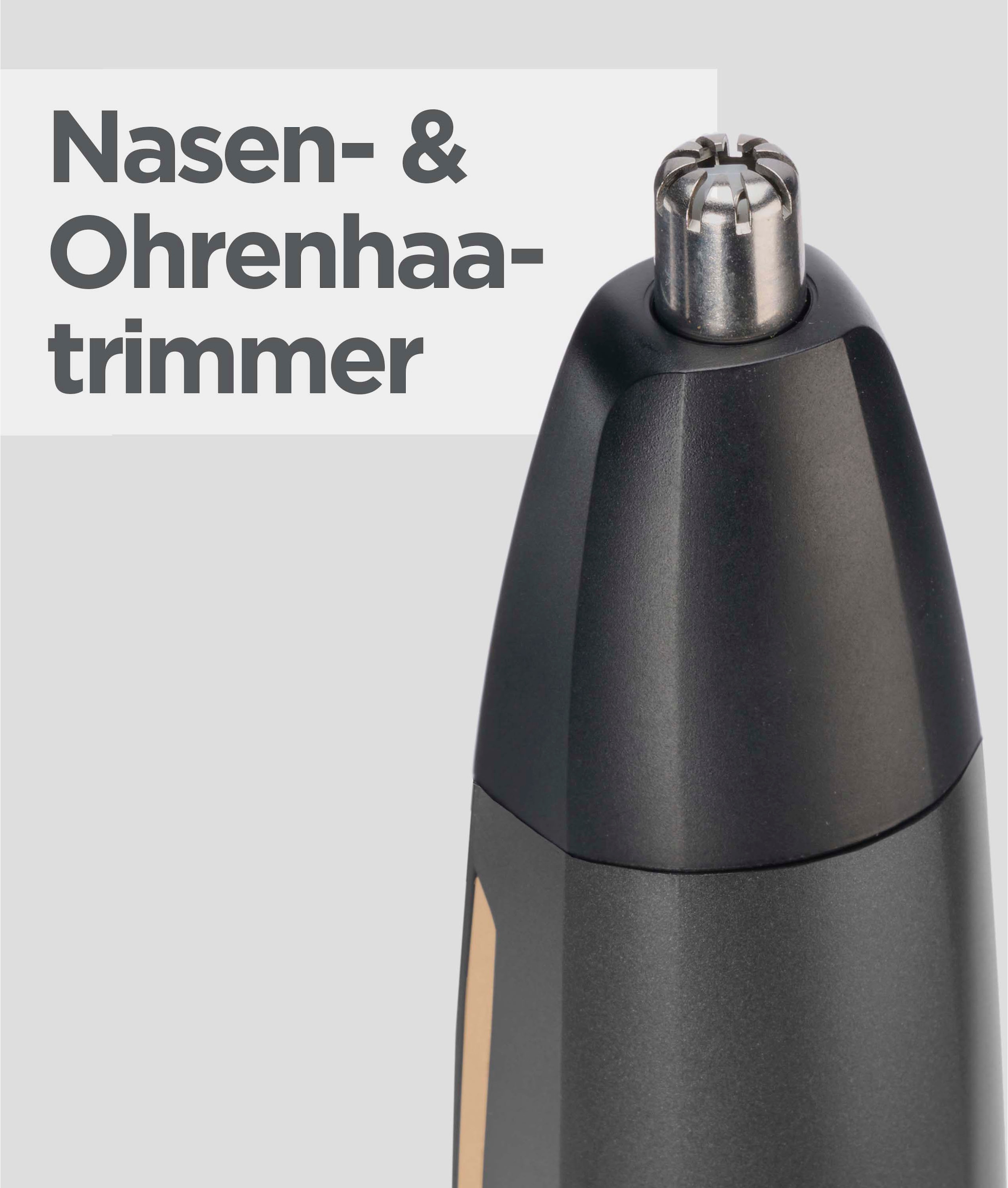 BaByliss Multifunktionstrimmer »Graphite Multi Trimmer MT987E«, 5 Aufsätze, Langlebige Graphit-Klinge, 12-in-1 Funktionr