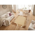 THEKO Teppich »Loures«, rechteckig, 6 mm Höhe, Kurzflor, mit moderner Bordüre, ideal im Wohnzimmer & Schlafzimmer