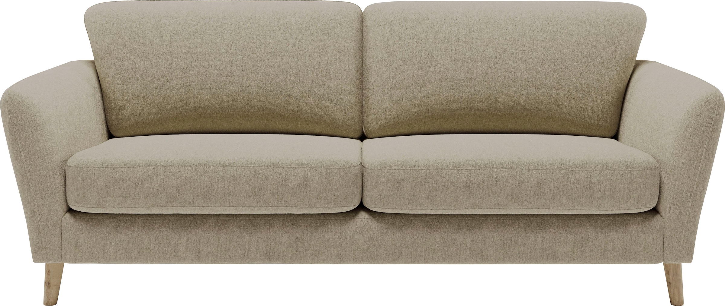Home affaire 3-Sitzer »MARSEILLE Sofa 206 cm«, Massivholzbeine Eiche, Landhausstil, Wellenunterfederung