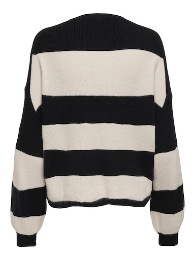 ONLY Strickpullover »ONLATIA L/S STRIPE PULLOVER KNT NOOS«, mit dem auffälligen Streifenmuster