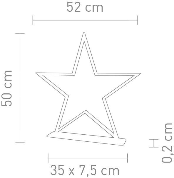 SOMPEX LED Stern »Lucy«, Höhe 50 cm