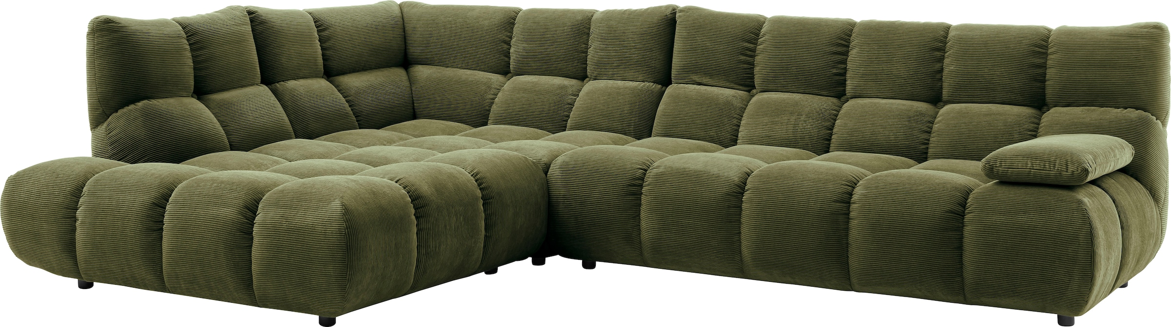 Home affaire Ecksofa »Cozy Bubble, mit klappbarer Armlehne, Breite 324 cm«