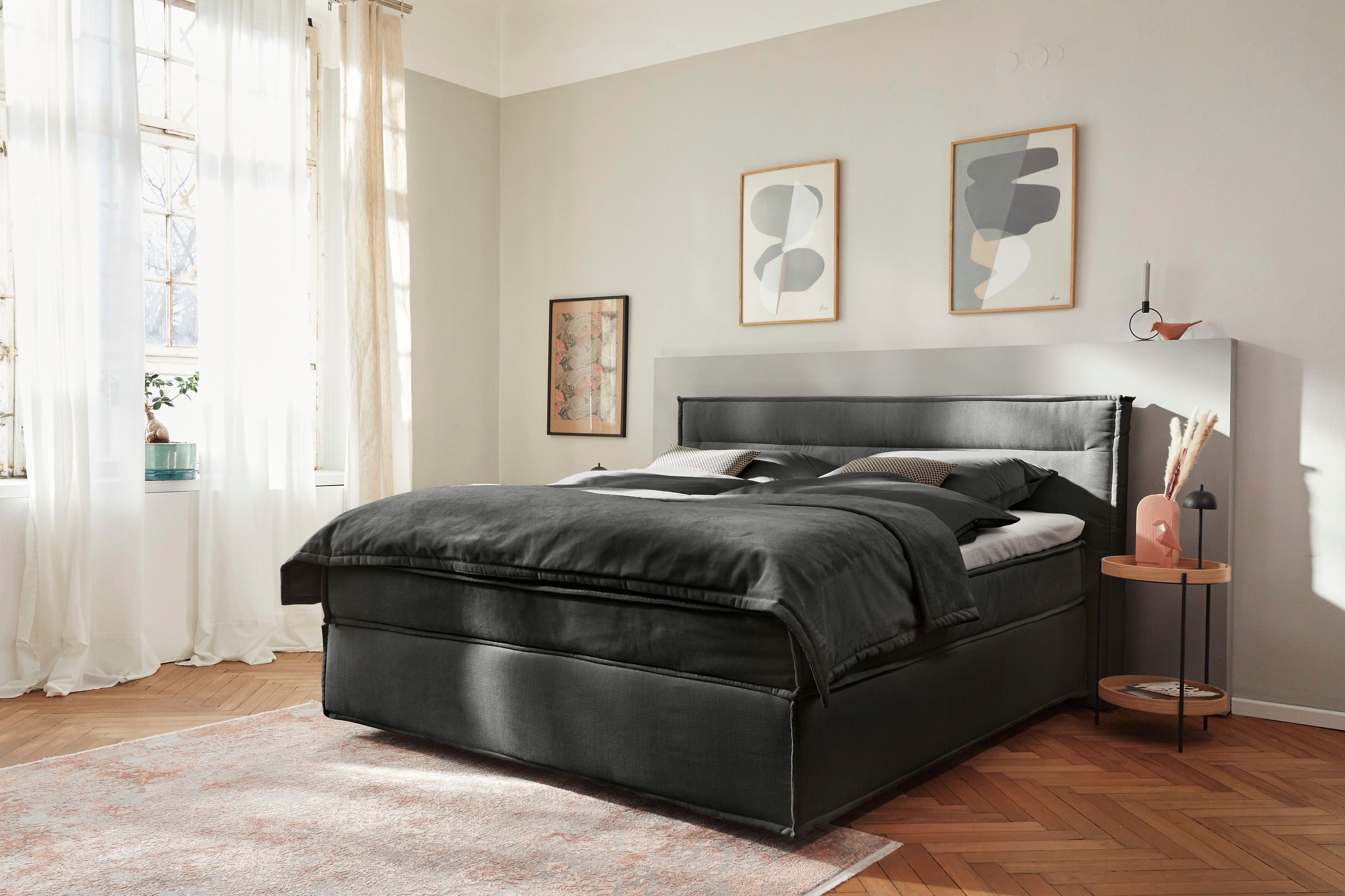Musterring Boxspringbett »JustB! SC100«, schwebende Optik, inklusive Topper, verschiedene Farben, 180 x 200 cm