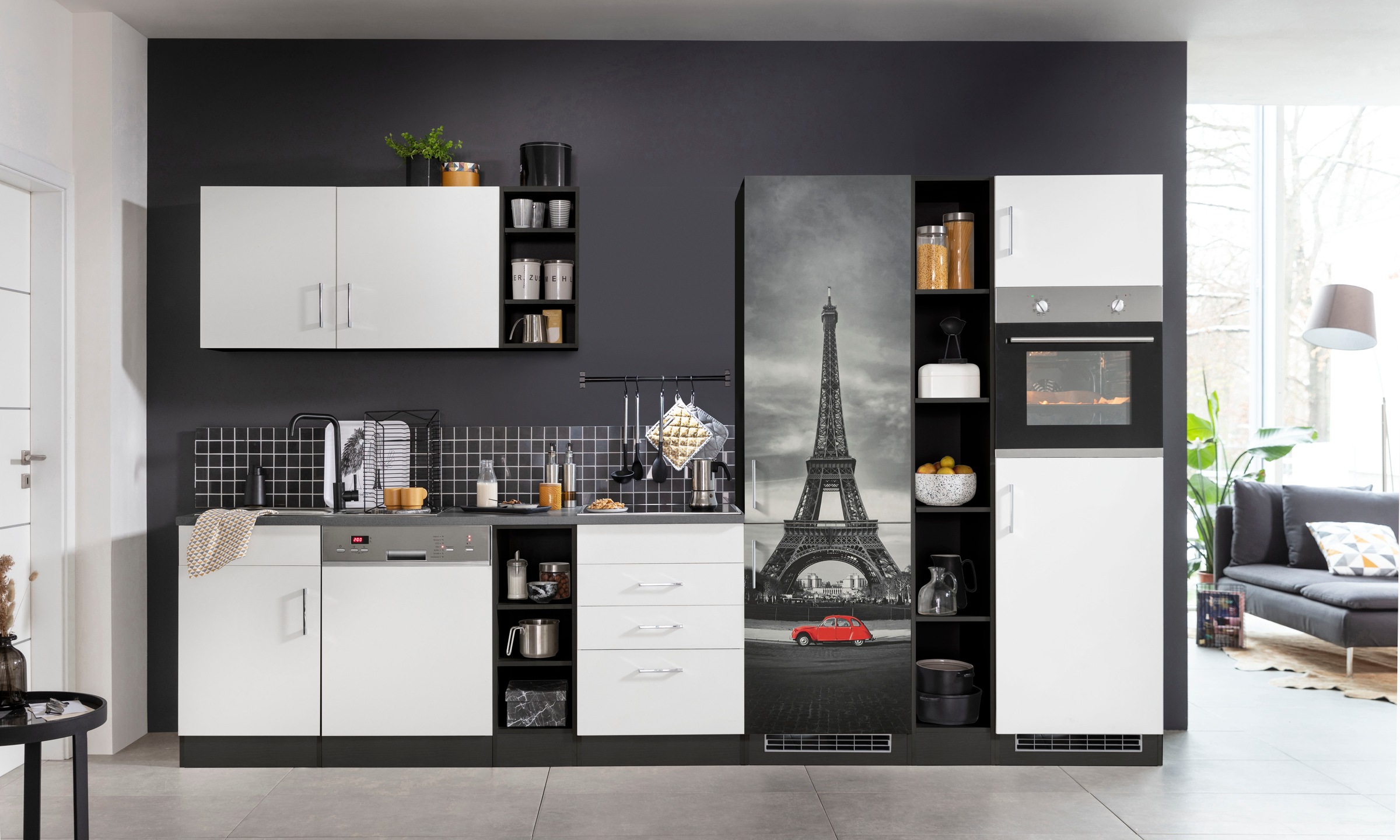 KOCHSTATION Küchenzeile »KS-Paris – Küchen mit einzigartigen Fotomotiven au günstig online kaufen