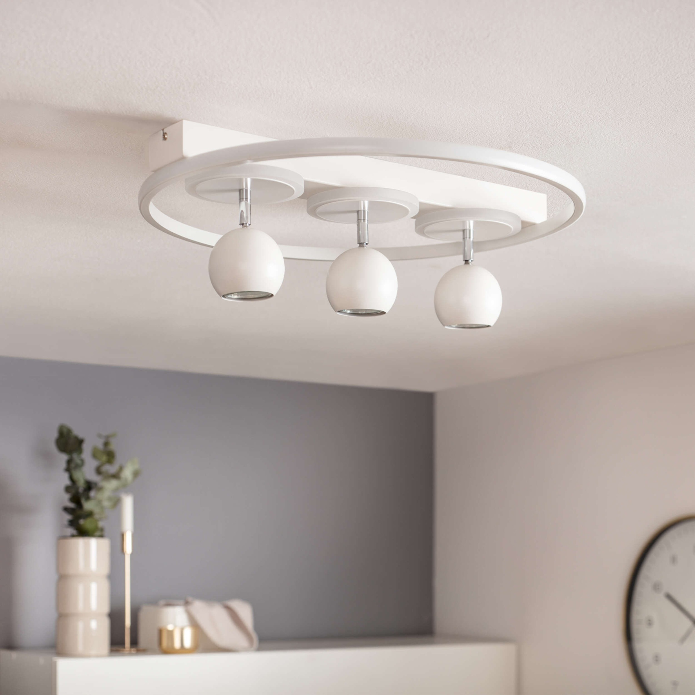 näve Deckenleuchte »3er-Spot LED "Ronda"« GU10 1 Stk. Warmweiß modernes design. Helles Licht.