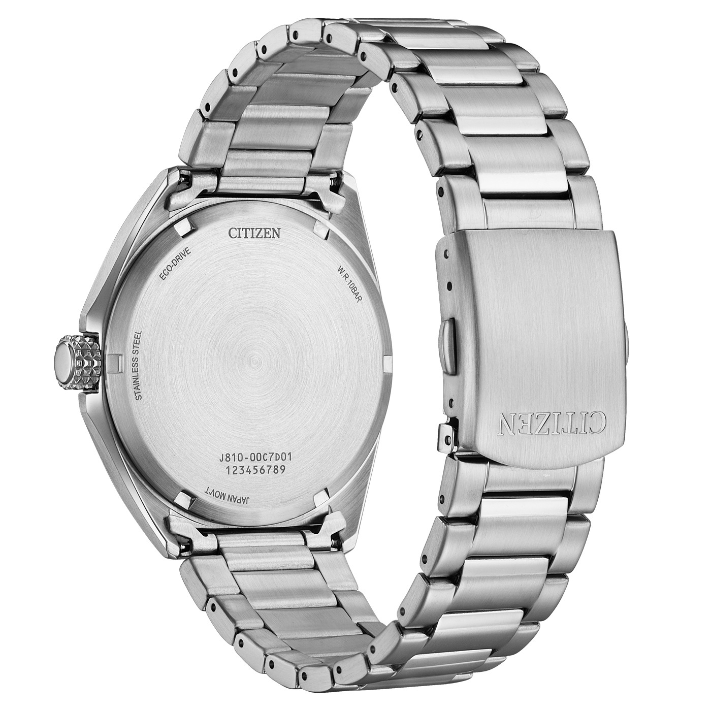 Citizen Solaruhr Armbanduhr, Herrenuhr, Edelstahlarmband, analog, Datum, Eco-Drive