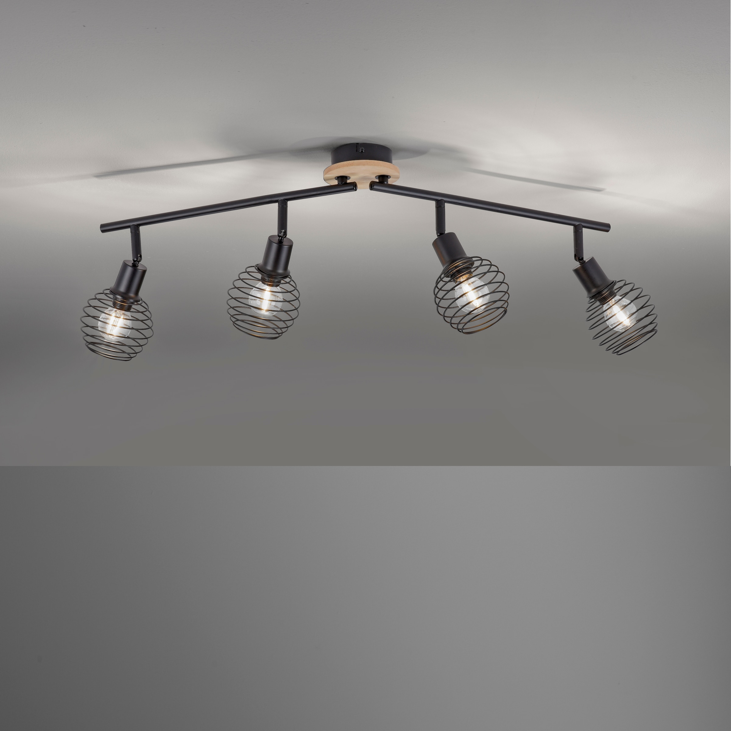 JUST LIGHT Deckenleuchte »EUGEN«, 4 flammig, Leuchtmittel E14 | ohne Leuchtmittel, ExklusiveE14