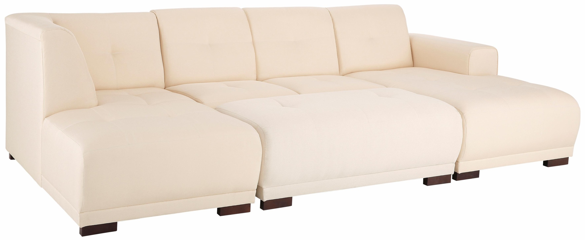 Home affaire Wohnlandschaft »Langeland U-Form«, incl. 2 Zierkissen, Recamiere wahlweise links oder rechts