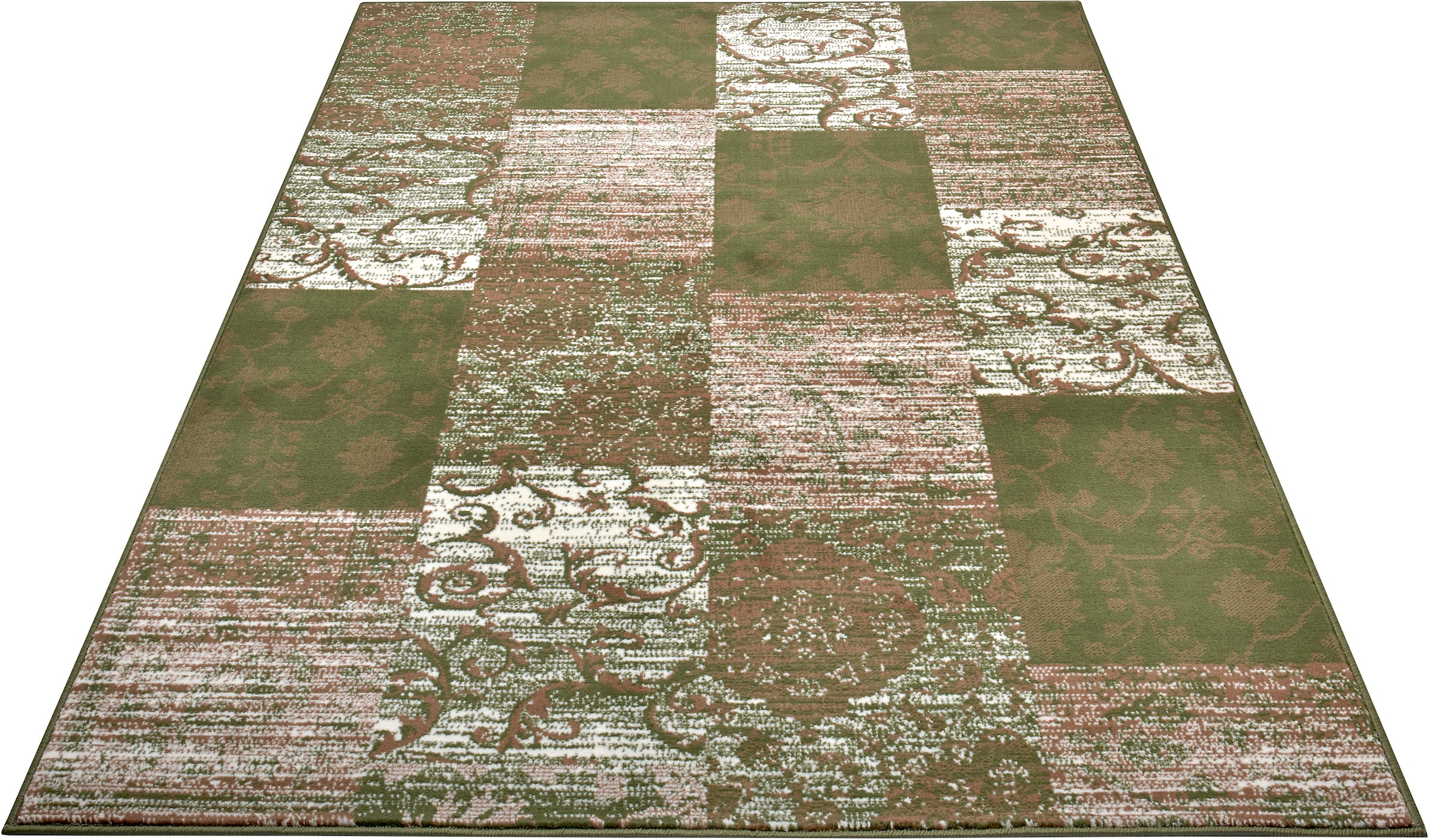 HANSE Home Teppich »Bloques«, rechteckig, 9 mm Höhe, Kurzflor, Weich, Mehrfarbig, Wohnzimmer, Schlafzimmer, Esszimmer