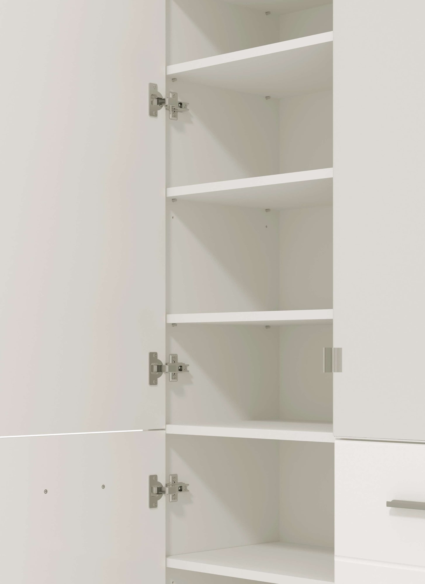 INOSIGN Schuhschrank »Menorca Schuhkommode, Lagerschrank, Schuhregal, Breite 90 cm«, mit vier Türen, in modernen und eleganten Farben, mit zwei Spiegeln