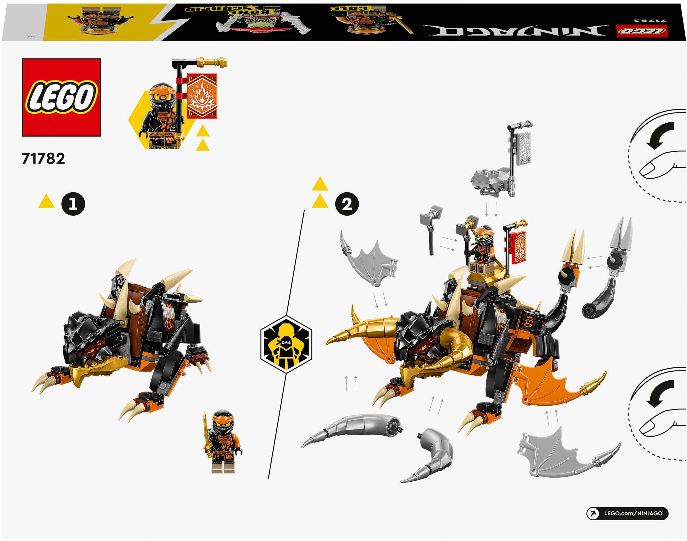 LEGO® Konstruktionsspielsteine »Coles Erddrache EVO (71782), LEGO® NINJAGO«, (285 St.), Made in Europe