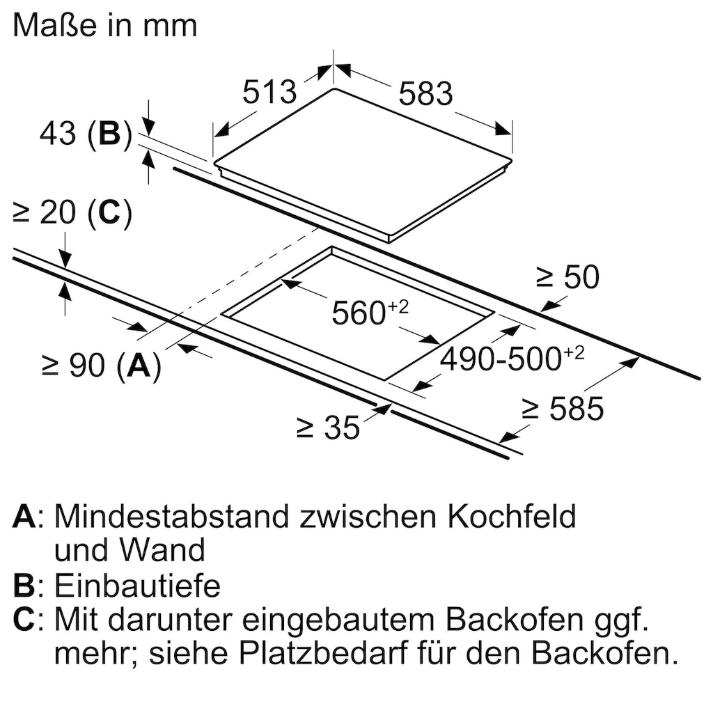 BOSCH Elektro-Herd-Set »HND411VS66«, HEB513BS0