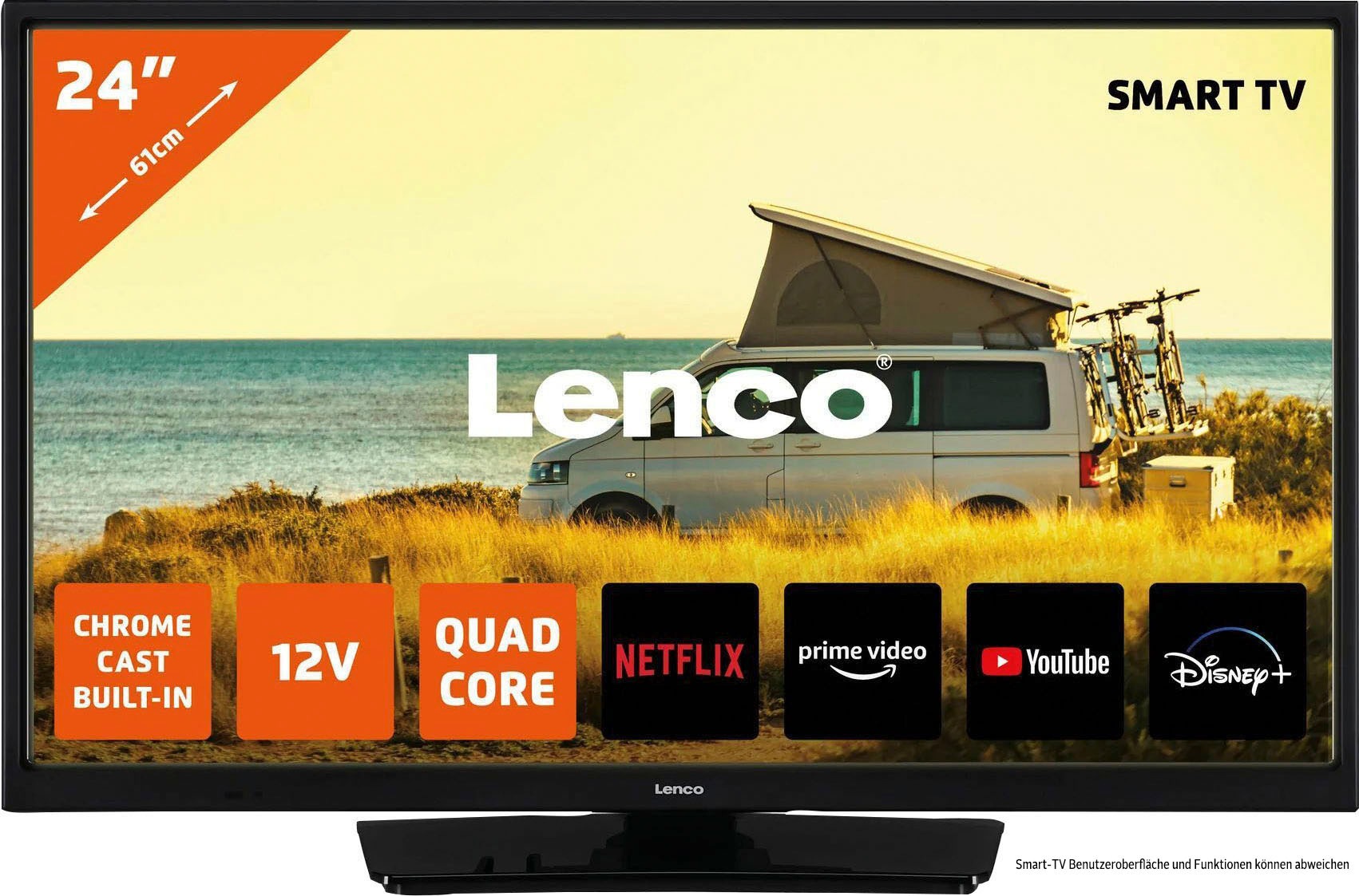 2. Bild von Lenco LED-Fernseher »LED-2463BK - Android-Smart-TV«, 61 cm/24 Zoll, HD, Smart-TV