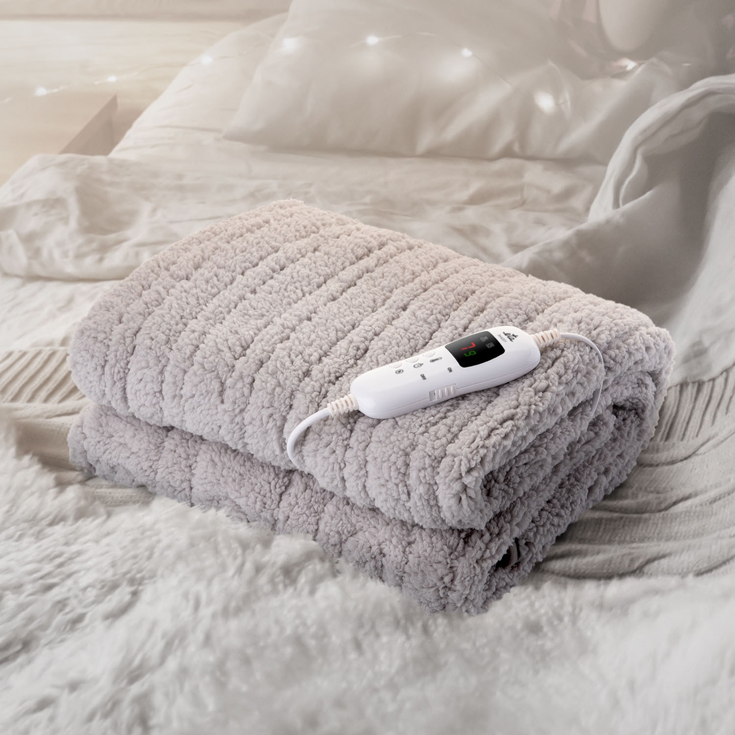 eta Heizdecke »SHAGGY«, (1 tlg.), sehr weiches Polar Fleece, Timer, 7 Temperatustufen von 30-45 ˚C