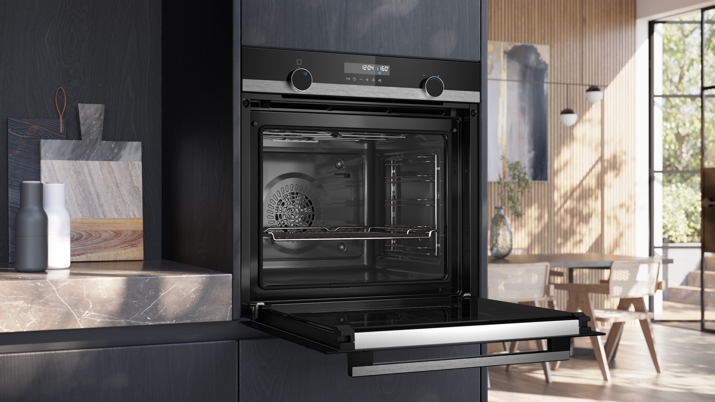 SIEMENS Pyrolyse Backofen iQ500 »HB578GBS3«, mit Teleskopauszug nachrüstbar, Pyrolyse-Selbstreinigung