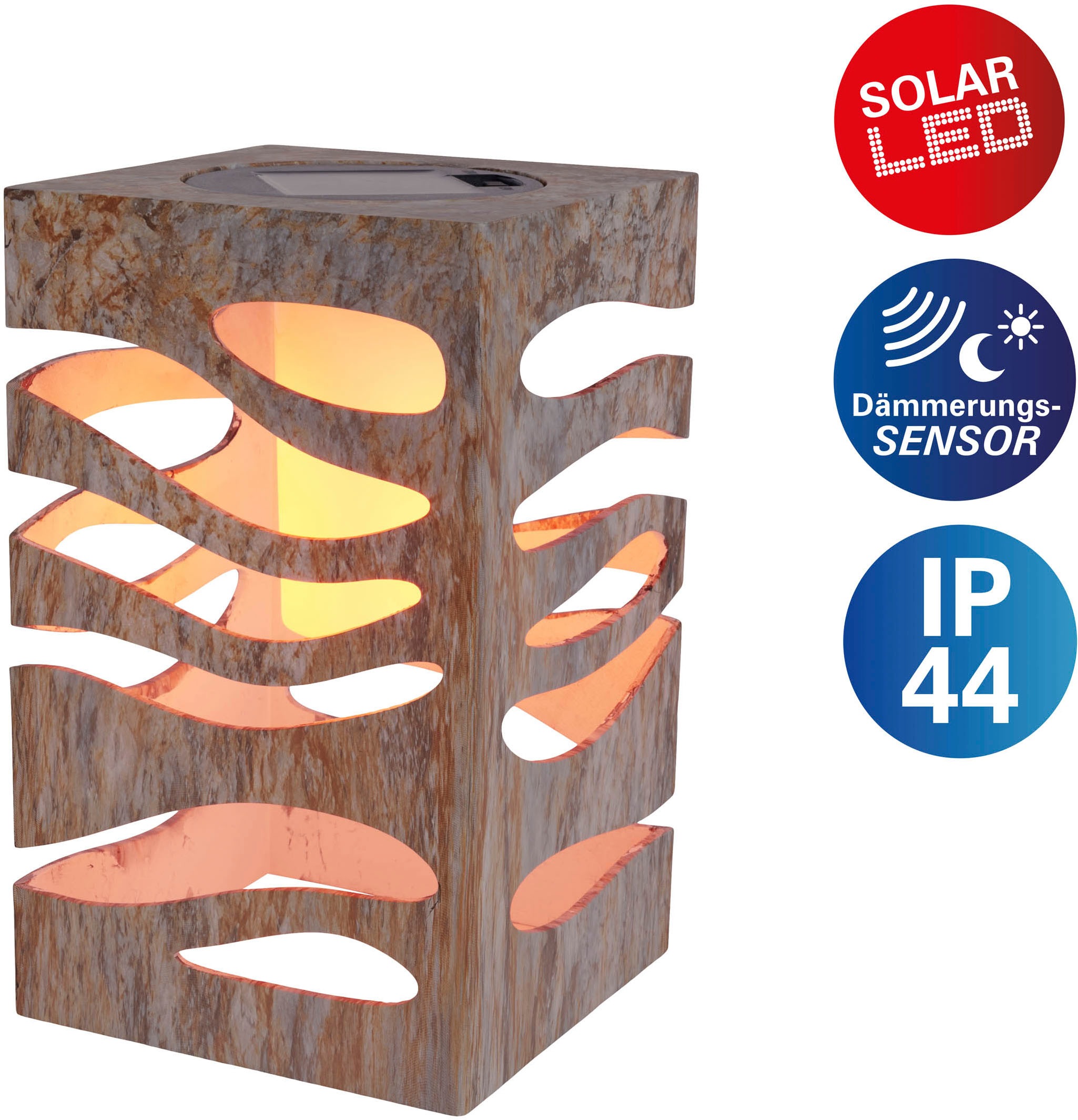 näve LED Solarleuchte »Hilda«, 1 flammig, Leuchtmittel LED-Modul   LED fest günstig online kaufen