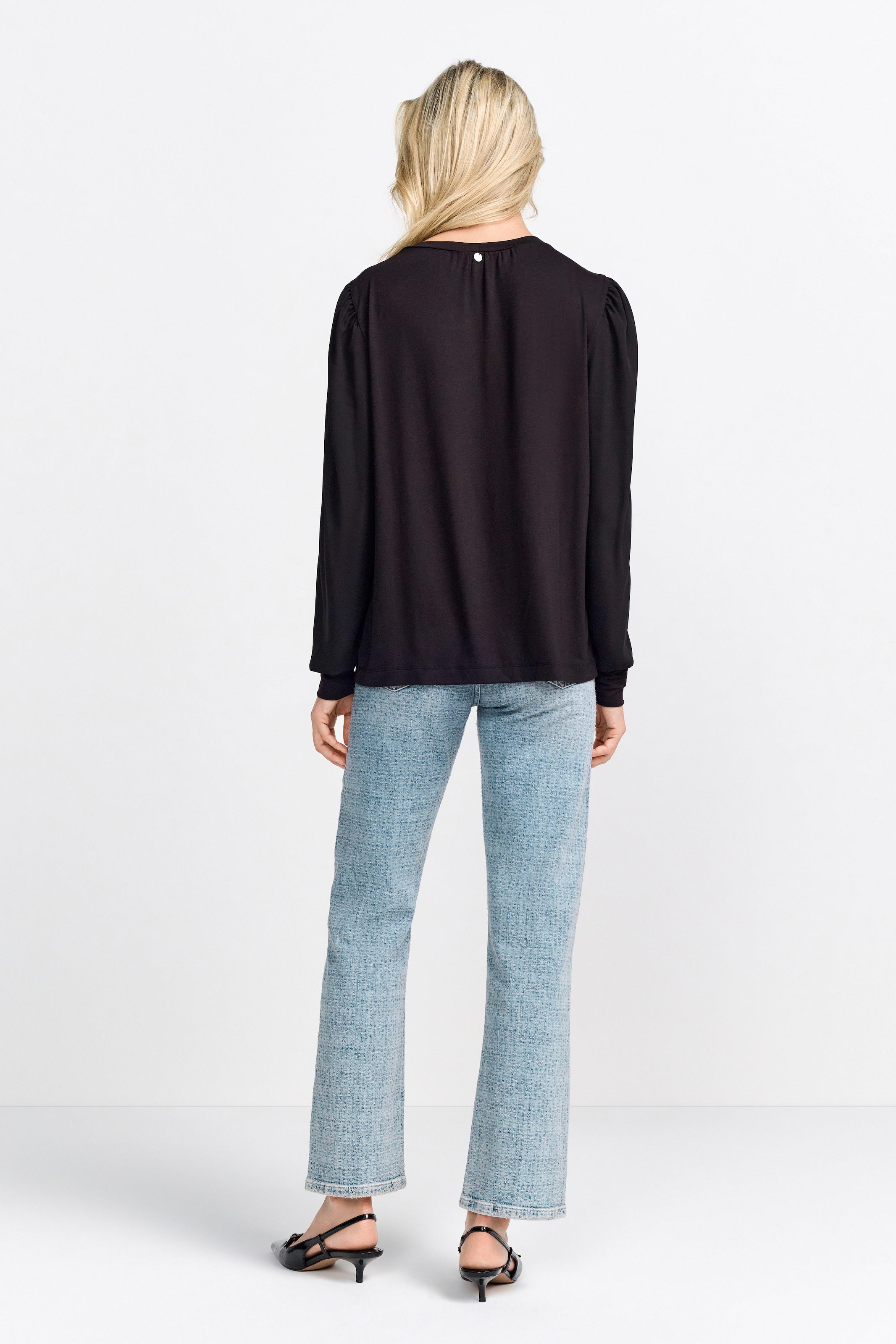 RICHROYAL Langarmbluse Mit Bündchen an den Ärmeln