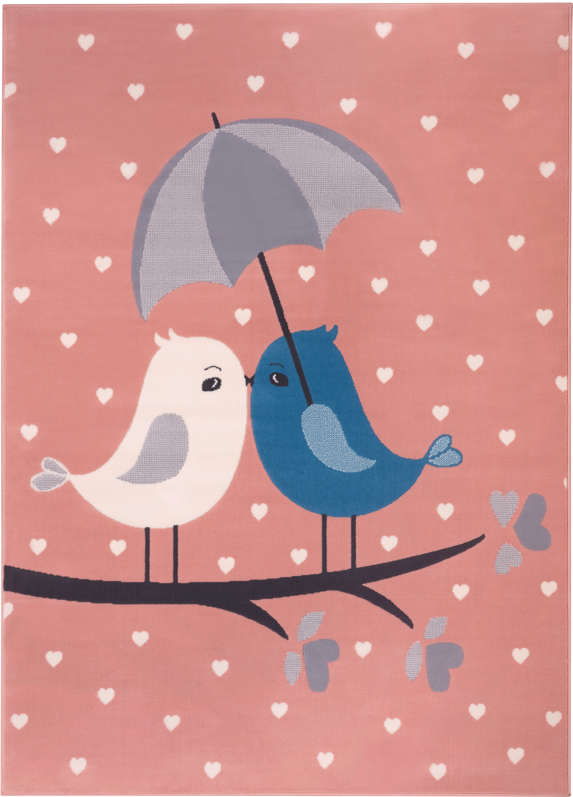 HANSE Home Kinderteppich »Love Birds«, rechteckig, Liebe, Tiermotiv, Kurzflor, Strapazierfähig, Pflegeleicht, Robust