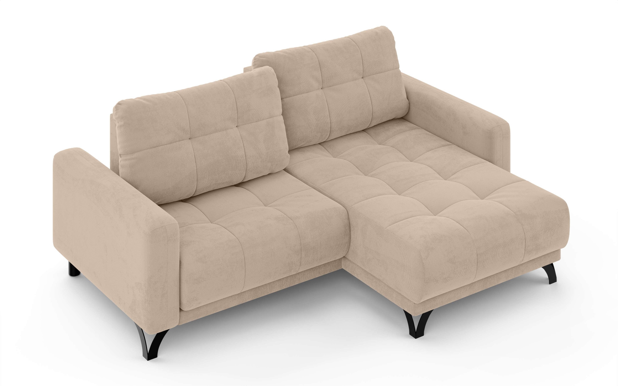 Home affaire Ecksofa »FAIRVIEW mit verstellbaren Rückenlehne, Maße B/T/H: 234/174/93 cm« L-Form mit Wellenunterfederung, Recamiere beidseitig montierbar