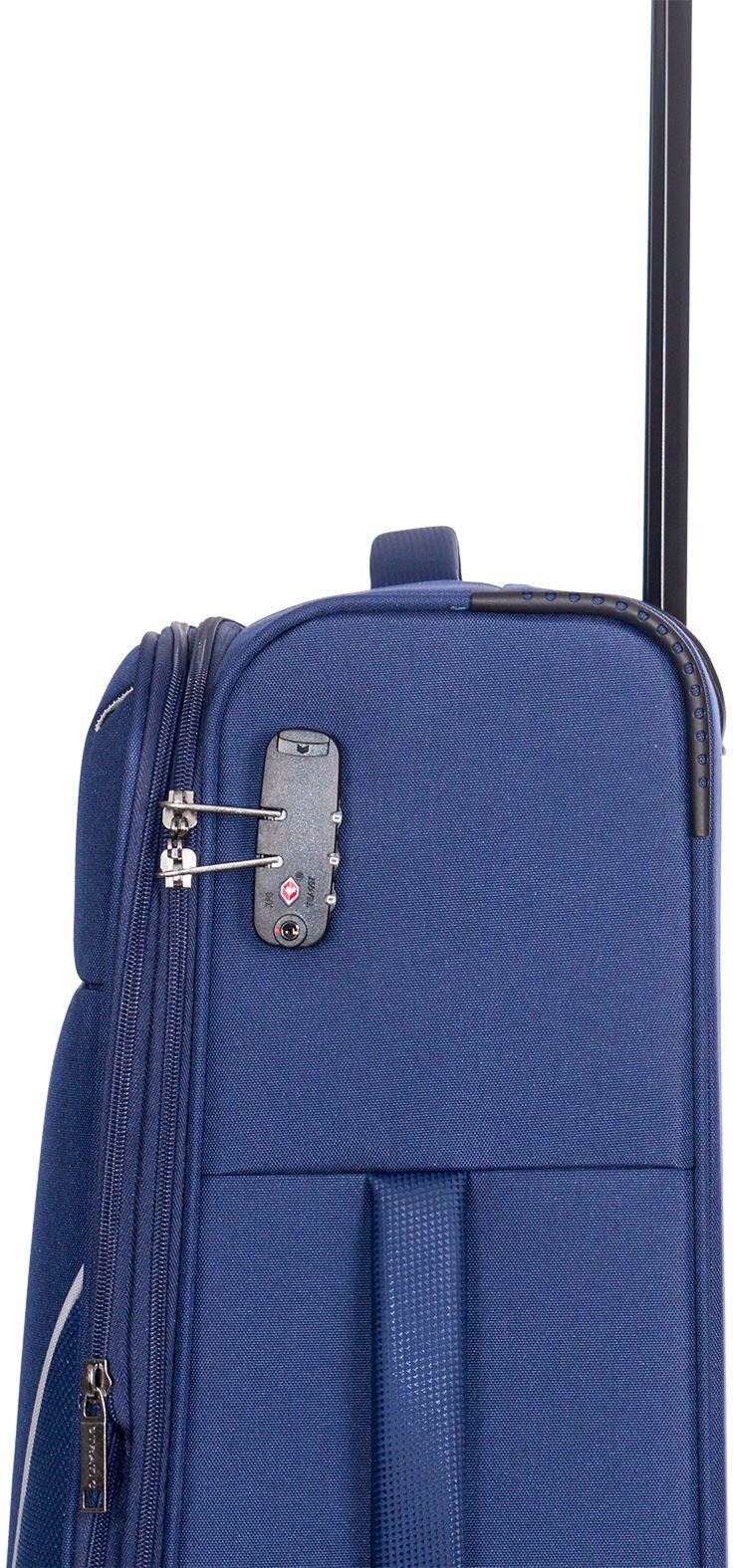 Stratic Weichgepäck-Trolley »Strong M, navy«, 4 Rollen, Reisekoffer Reisegepäck Aufgabegepäck TSA-Zahlenschloss