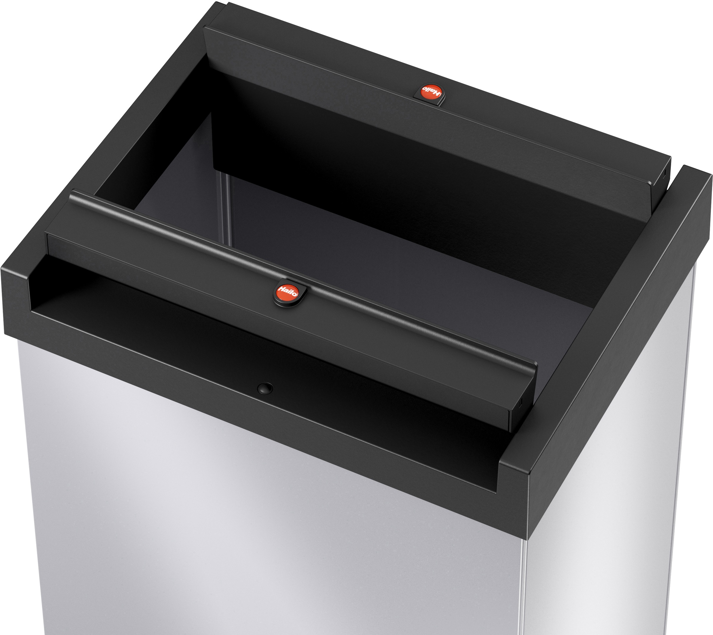 Hailo Mülleimer »Big-Box Swing XL«, 1 Behälter, 52 l, Stahlblech o. Edelstahl, mit selbstschließendem Schwingdeckel