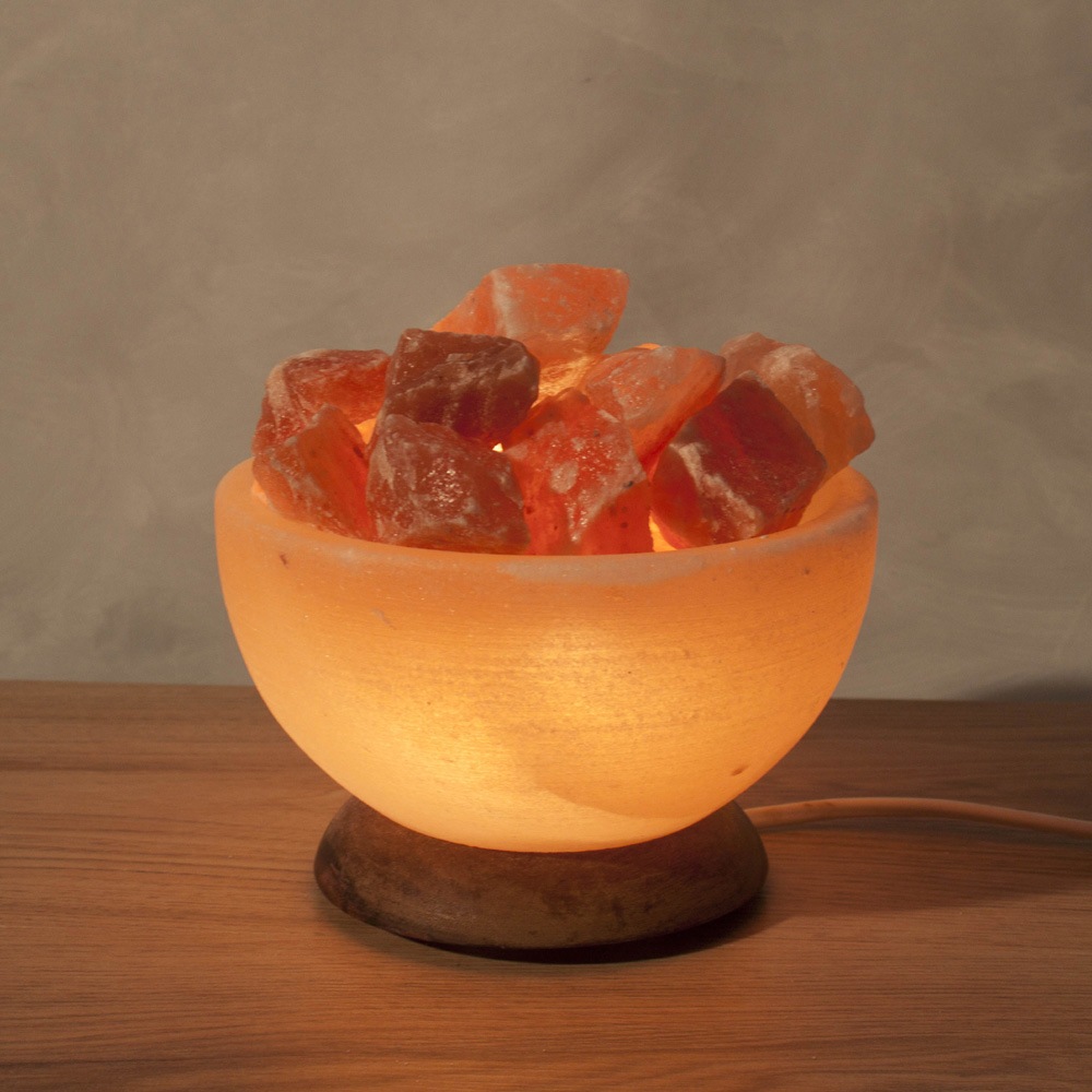 HIMALAYA SALT DREAMS Salzkristall-Tischlampe »Salzkristallschale«, Leuchtmi günstig online kaufen