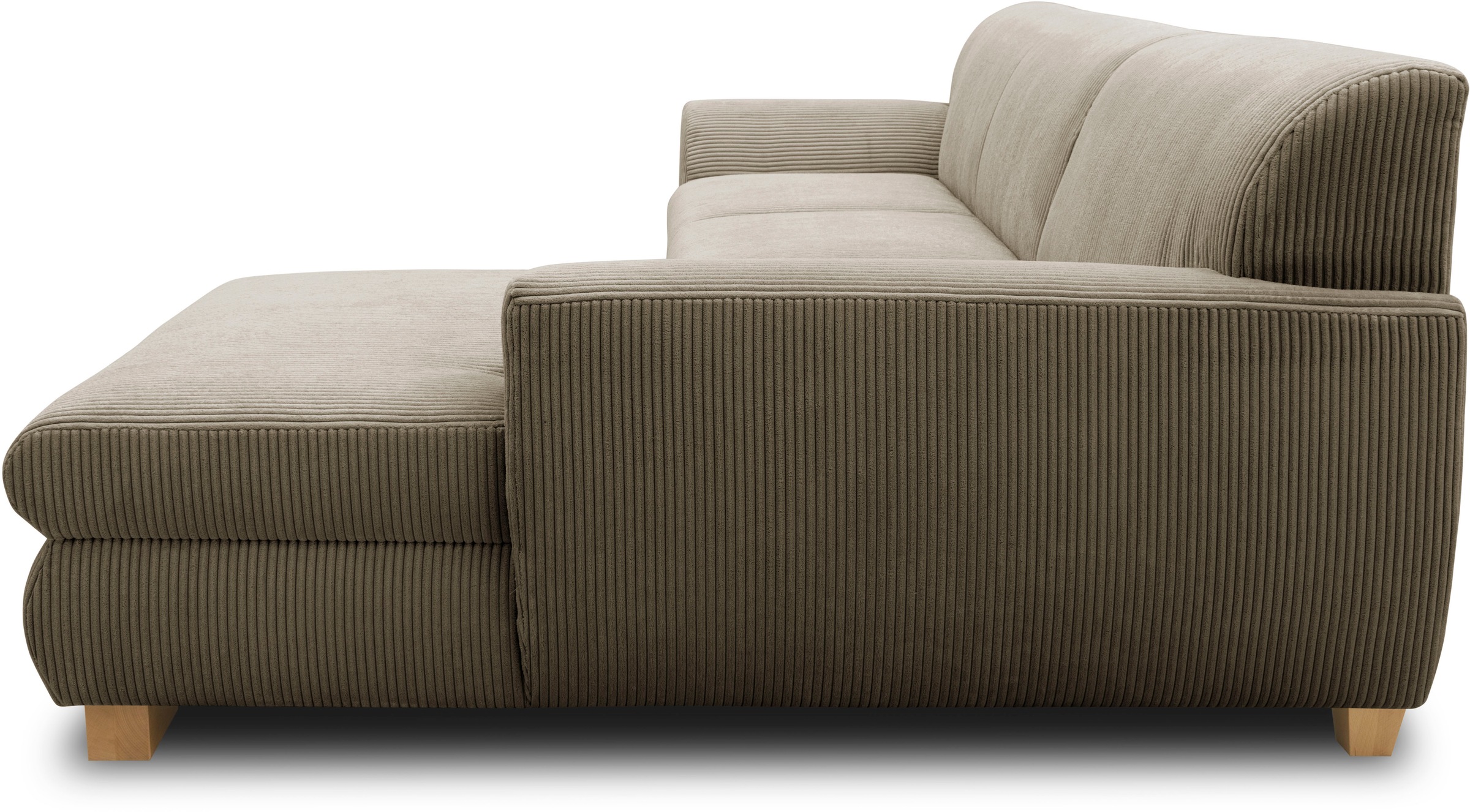 Home affaire Ecksofa »Nika L-Form«, wahlweise mit Bettfunktion, auch in Cord