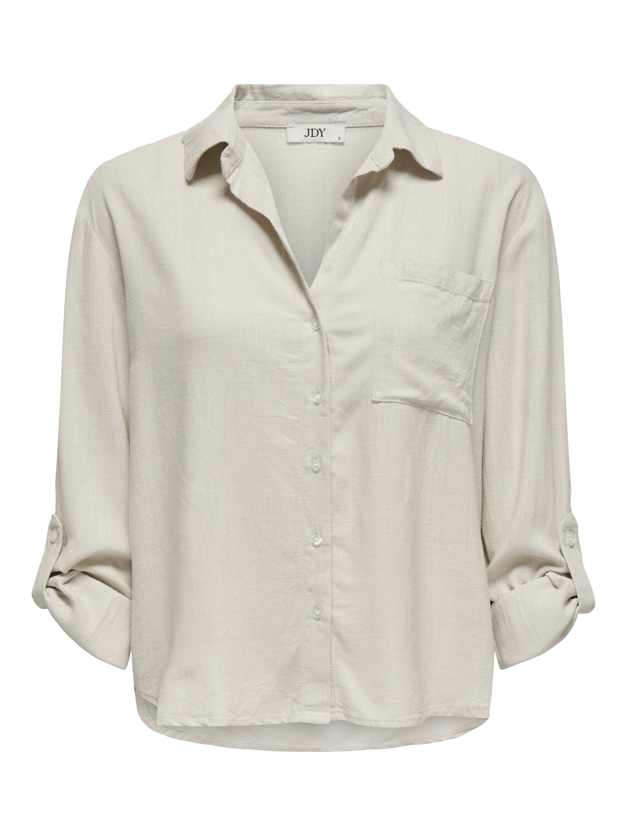 JDY Hemdbluse »JDYCAYA LINEN LOOSE L/S SHIRT WVN DIA« mit Leinen