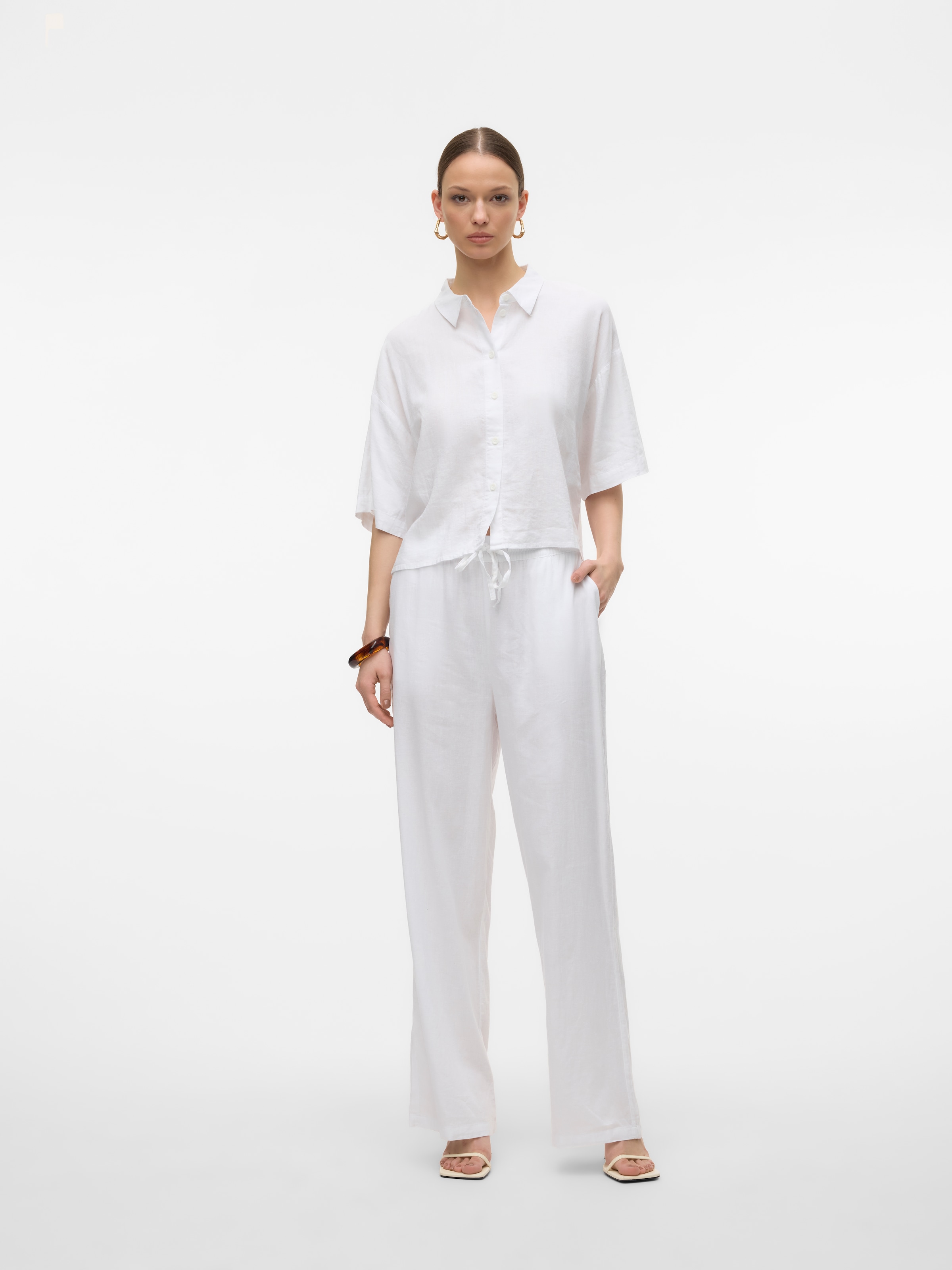 Vero Moda Schlupfhose »VMLINN LINEN PANTS WVN NOOS«, Sommerhose