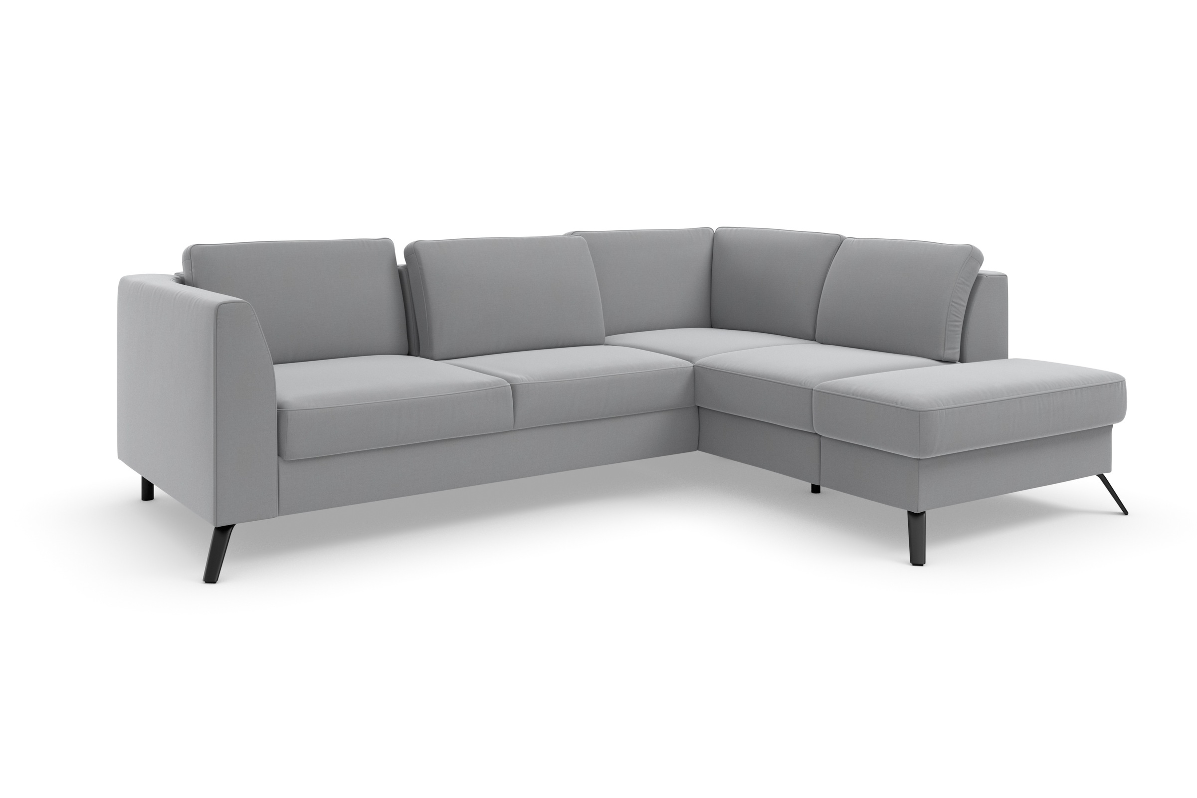 sit&more Ecksofa »Olsen L-Form«, inklusive Sitztiefenverstellung, wahlweise mit Bettfunktion, 15cm hoch