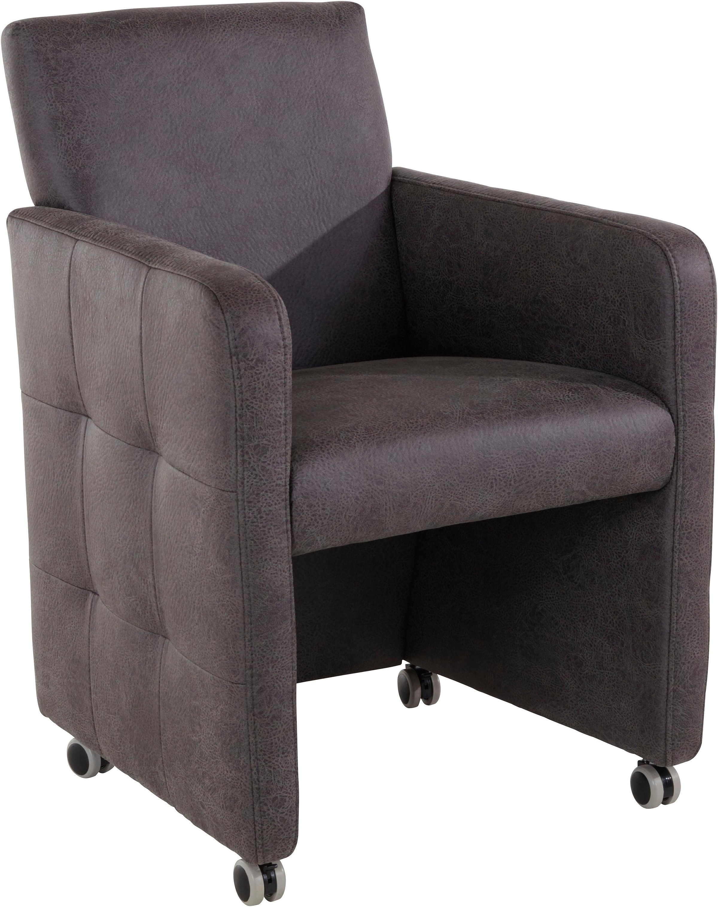 exxpo - sofa fashion Sessel »Barista Clubsessel auf Rollen, schmale Armlehn günstig online kaufen