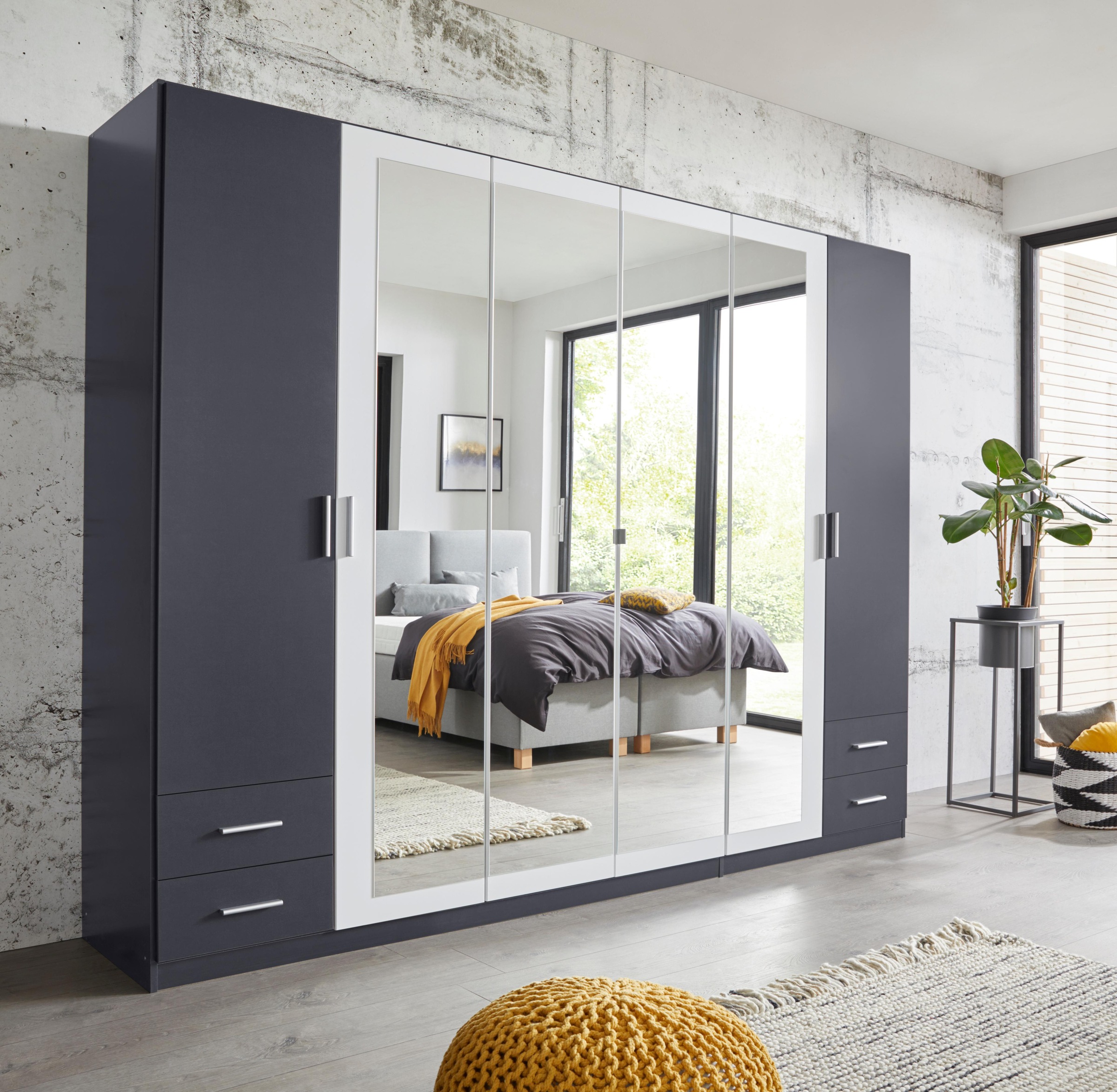 rauch Drehtürenschrank "Flexx", mit 4 Schubkästen günstig online kaufen