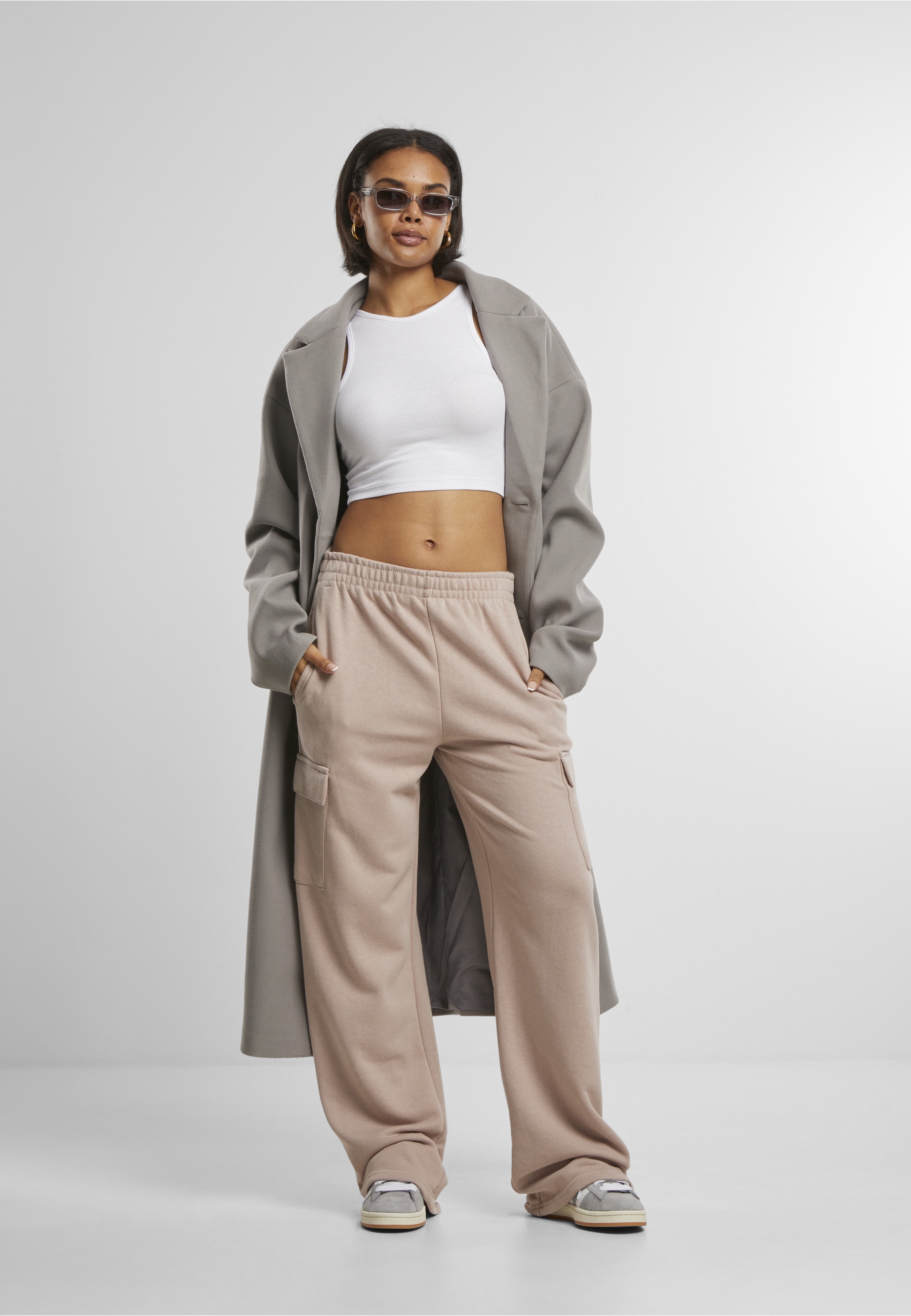 URBAN CLASSICS Jogginghose »Urban Classics Damen Ladies Baggy Light Terry Sweat Pants«