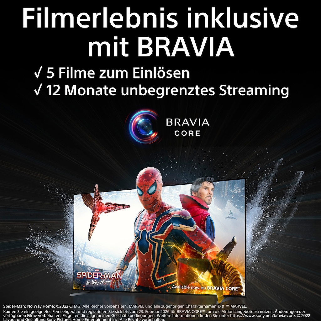 Sony LED-Fernseher »KD50X75WLPAEP«, 126 cm/50 Zoll, 4K Ultra HD, Google TV, Smart-TV, BRAVIA CORE, HDMI 2.1, Gaming-Menü