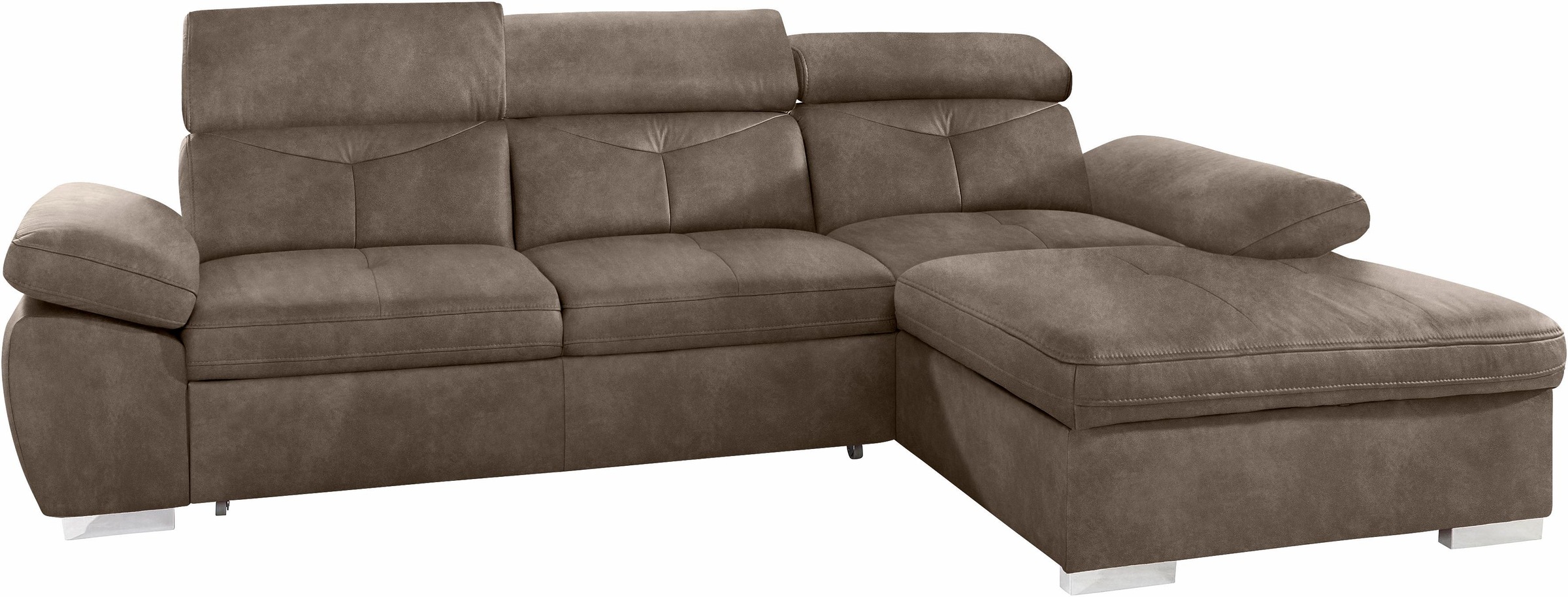 exxpo - sofa fashion Ecksofa »Spring, super bequem, mit Armteil- und Kopfte günstig online kaufen