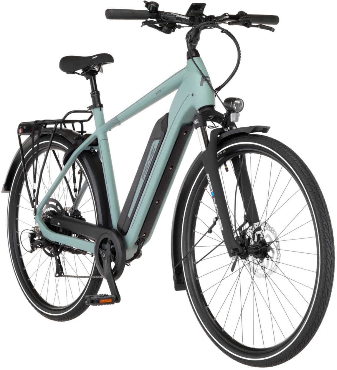 FISCHER Fahrrad E-Bike »VIATOR 2.1 459 55«, 8 Gang, Shimano, ACERA, (mit Akku-Ladegerät-mit Werkzeug)