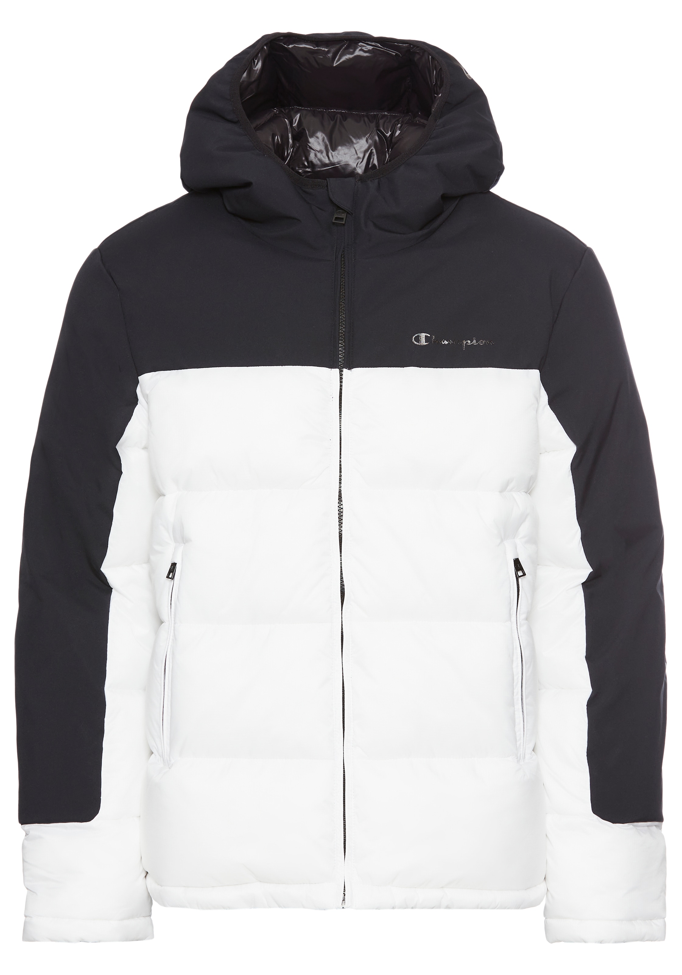 Winterjacke mit Kapuze, Gr. M, weiß