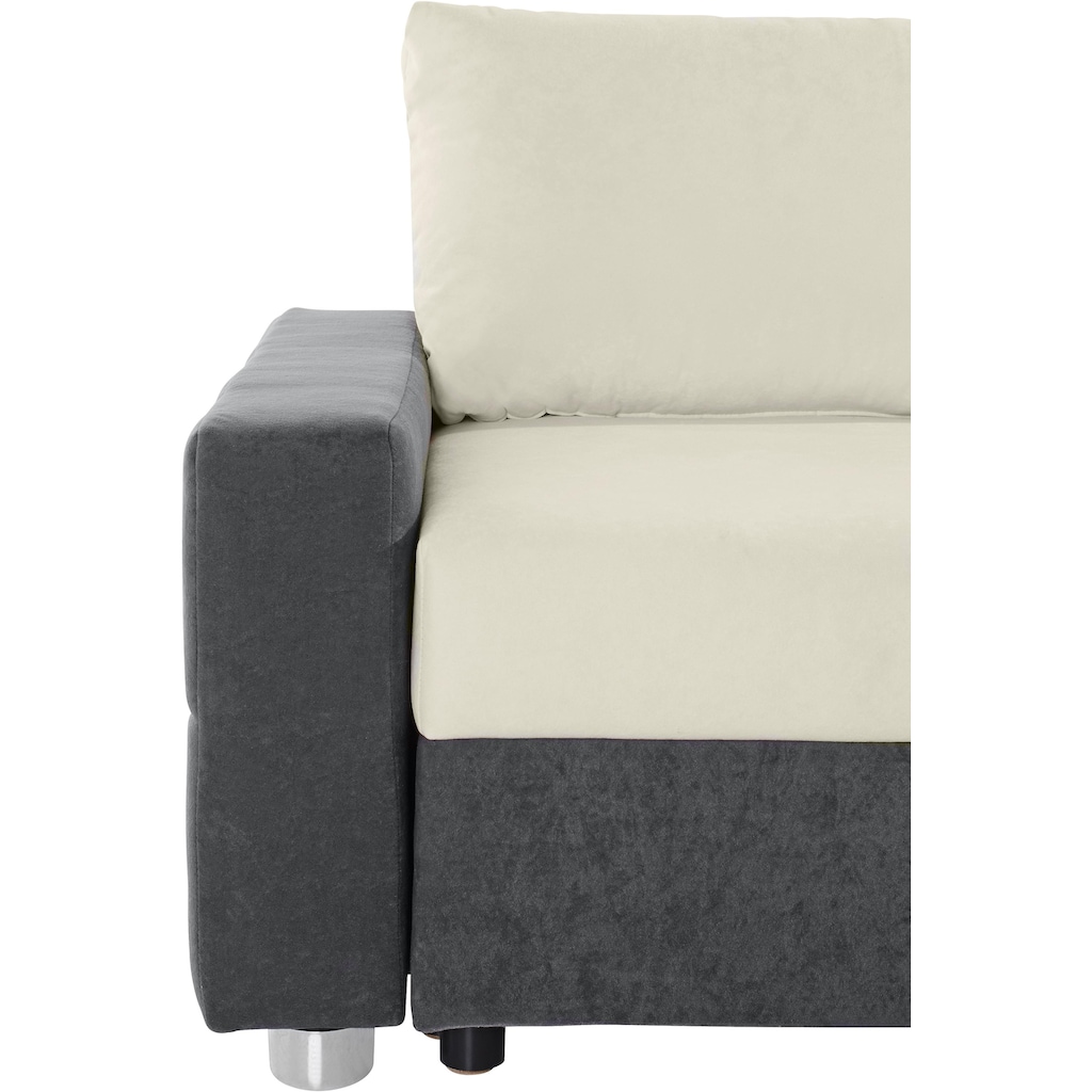 COLLECTION AB Ecksofa »Parma«, mit Bettfunktion und Federkern