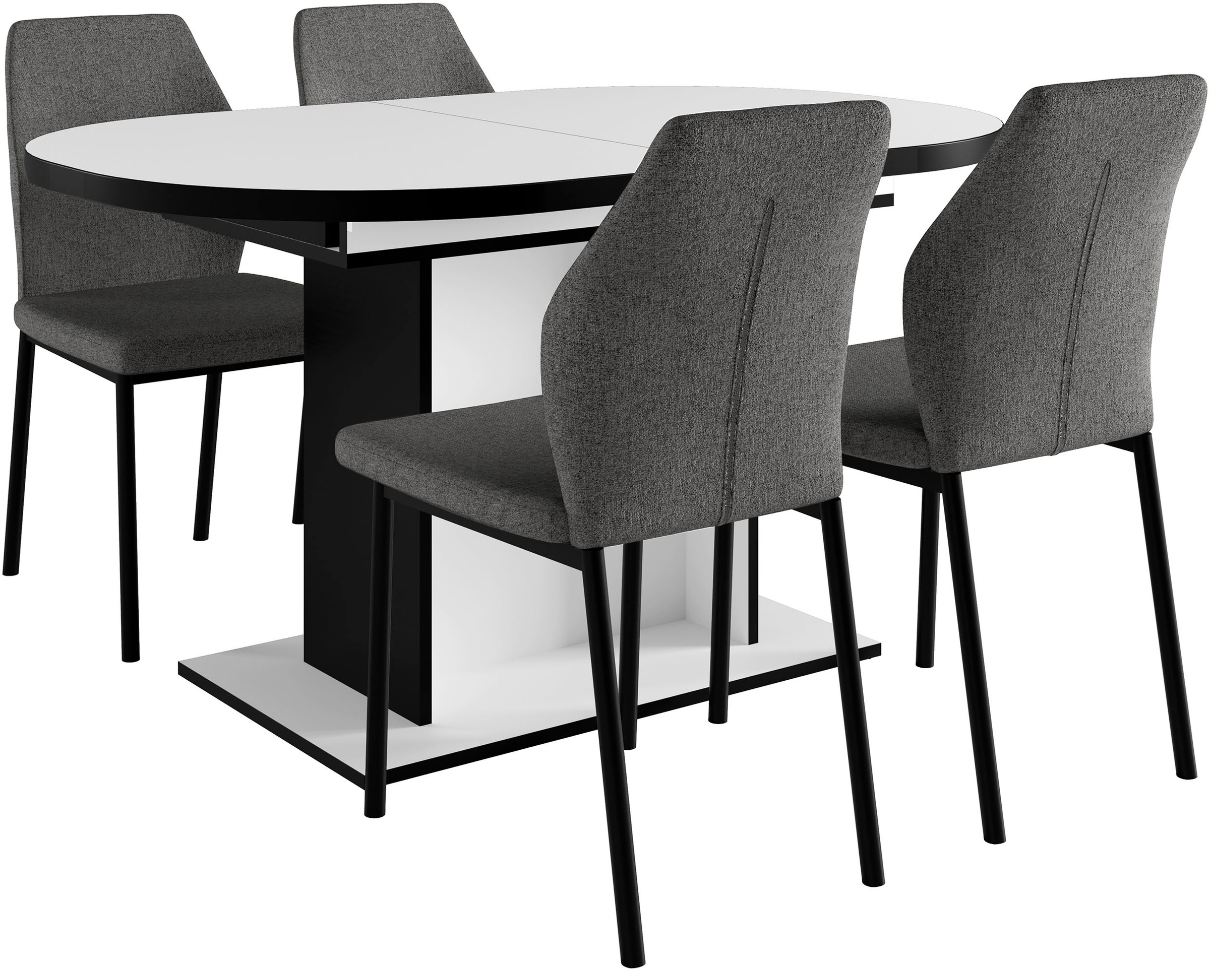Home affaire Essgruppe »Basel, Tischgruppe mit Ausziehtisch«, (Set, 5 tlg.) günstig online kaufen