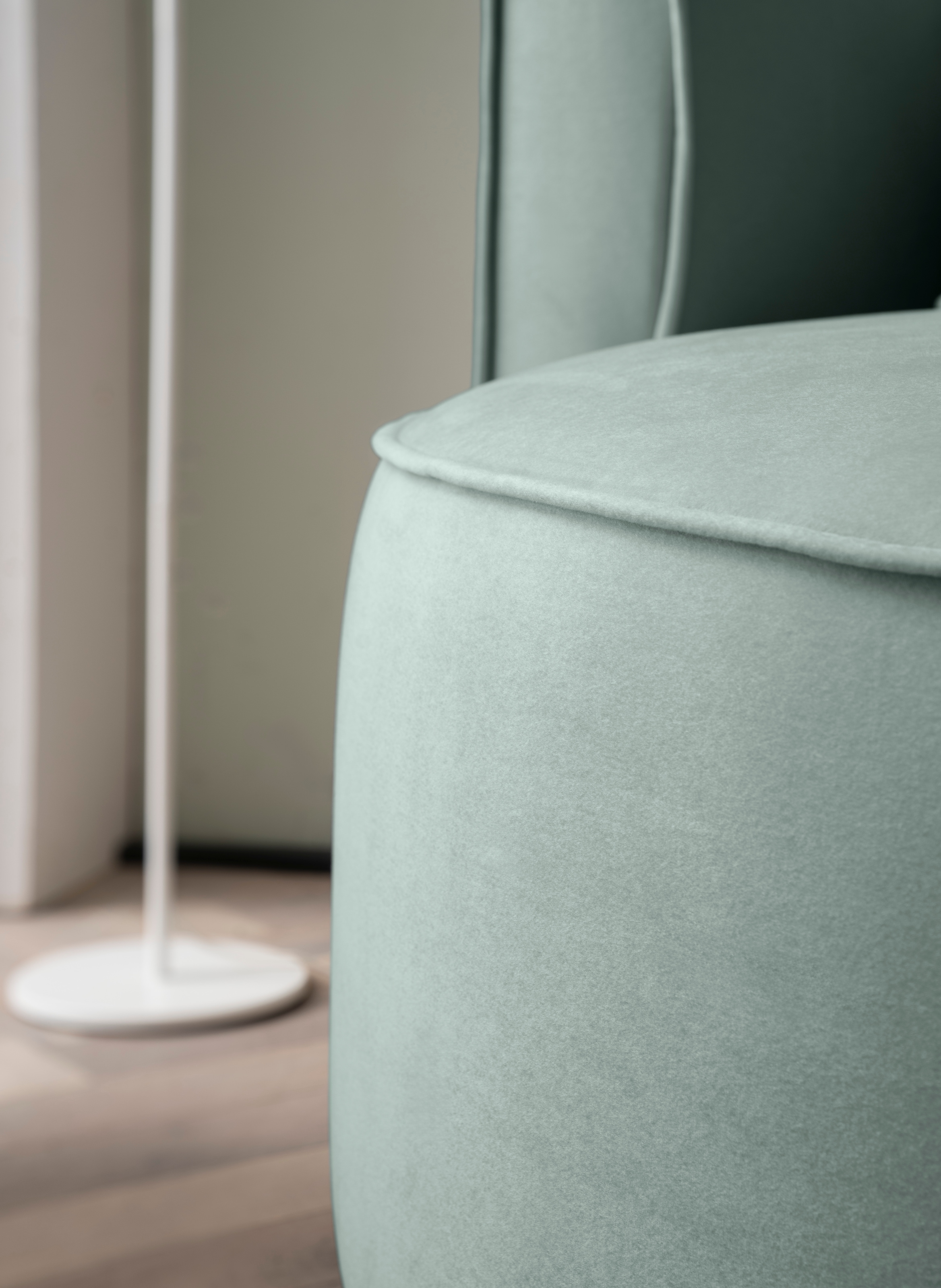 LeGer Home by Lena Gercke XXL-Sessel »ISALIE, Rundsessel mit Hocker, Lesesessel, Loveseat, Big-Sessel«, (Set), trendige Stoffe, mit 3 Zierkissen, große Sitzfläche