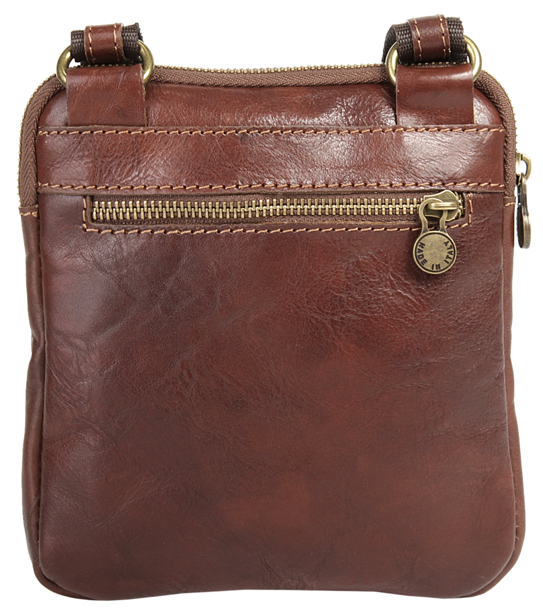 Piké Umhängetasche echt Leder, Made in Italy