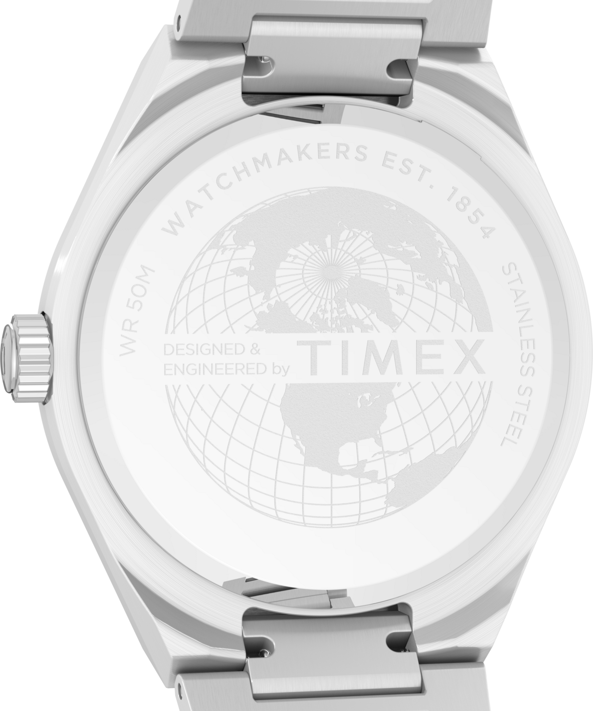 Timex Quarzuhr »CONTINENTAL« Armbanduhr, Herrenuhr, Edelstahlarmband, Datum, Leuchtzeiger