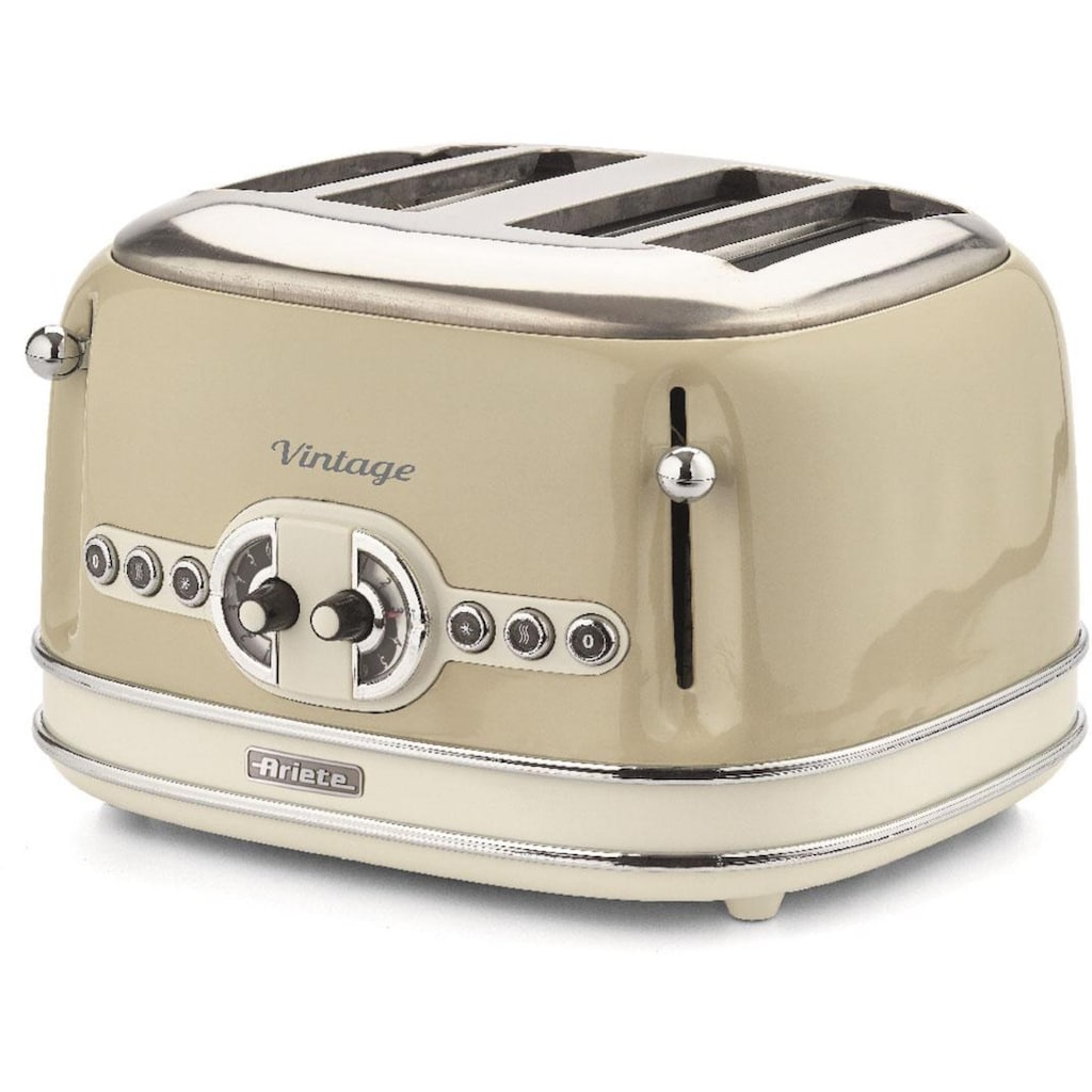 Ariete Toaster »Vintage«, 4 kurze Schlitze, für 4 Scheiben, 1600 W