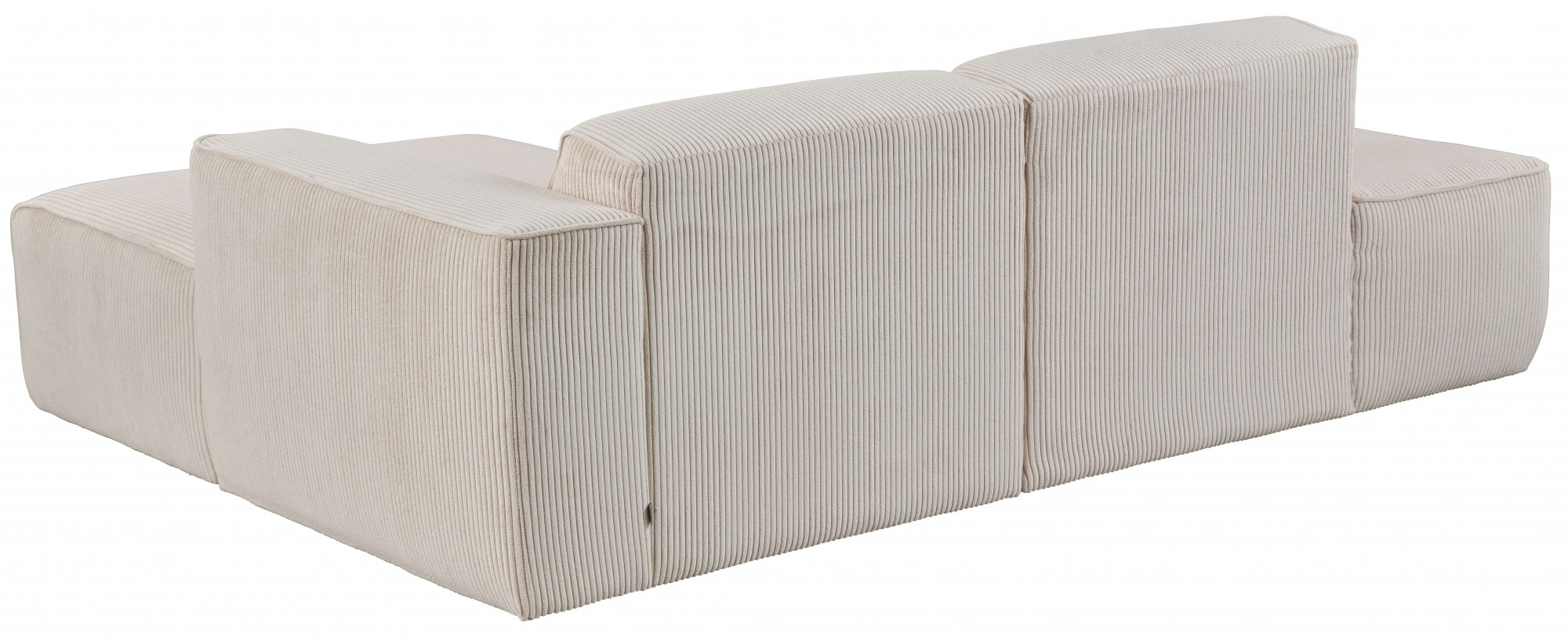 andas Ecksofa »Noord«, mit Kedernaht, Breite 227 cm, Cord, Struktur, Webstoff