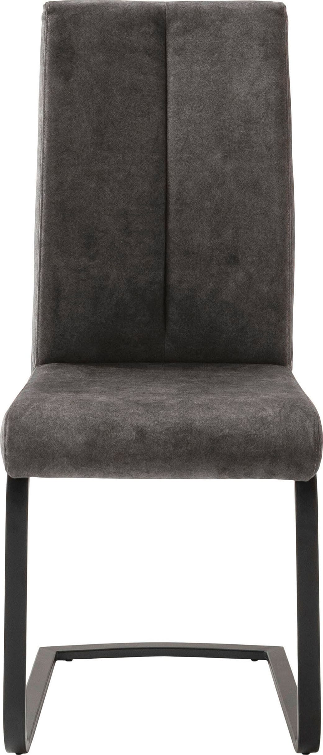 MCA furniture Freischwinger »Hudson Schwingstuhl 4er Set« (Set) 4 Stk.Flachrohr,Vintage-Veloursoptik,mit Griff,belastbar 140 kg